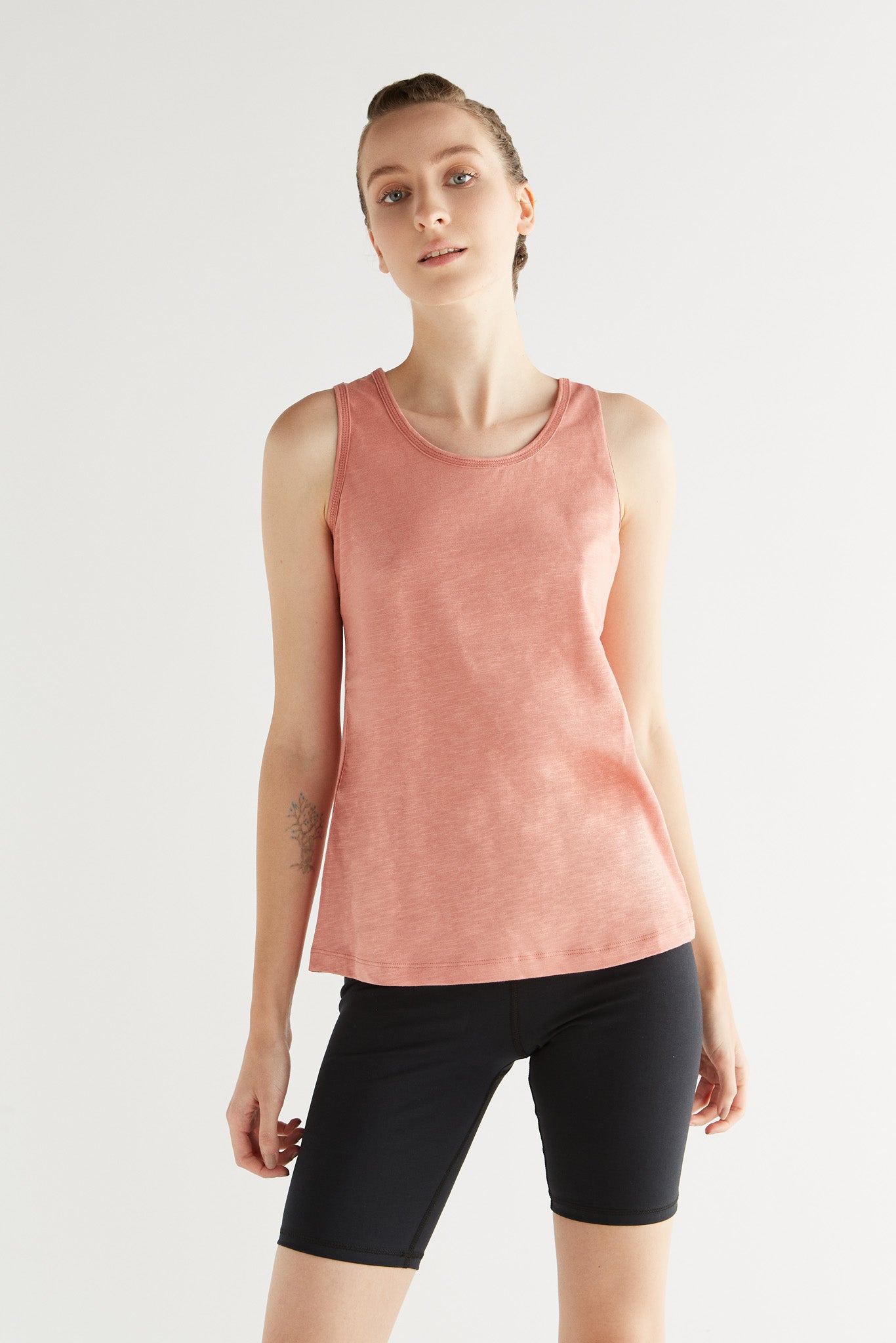 1225-053 | Damen Flamméjersey-Top - Lachsrot