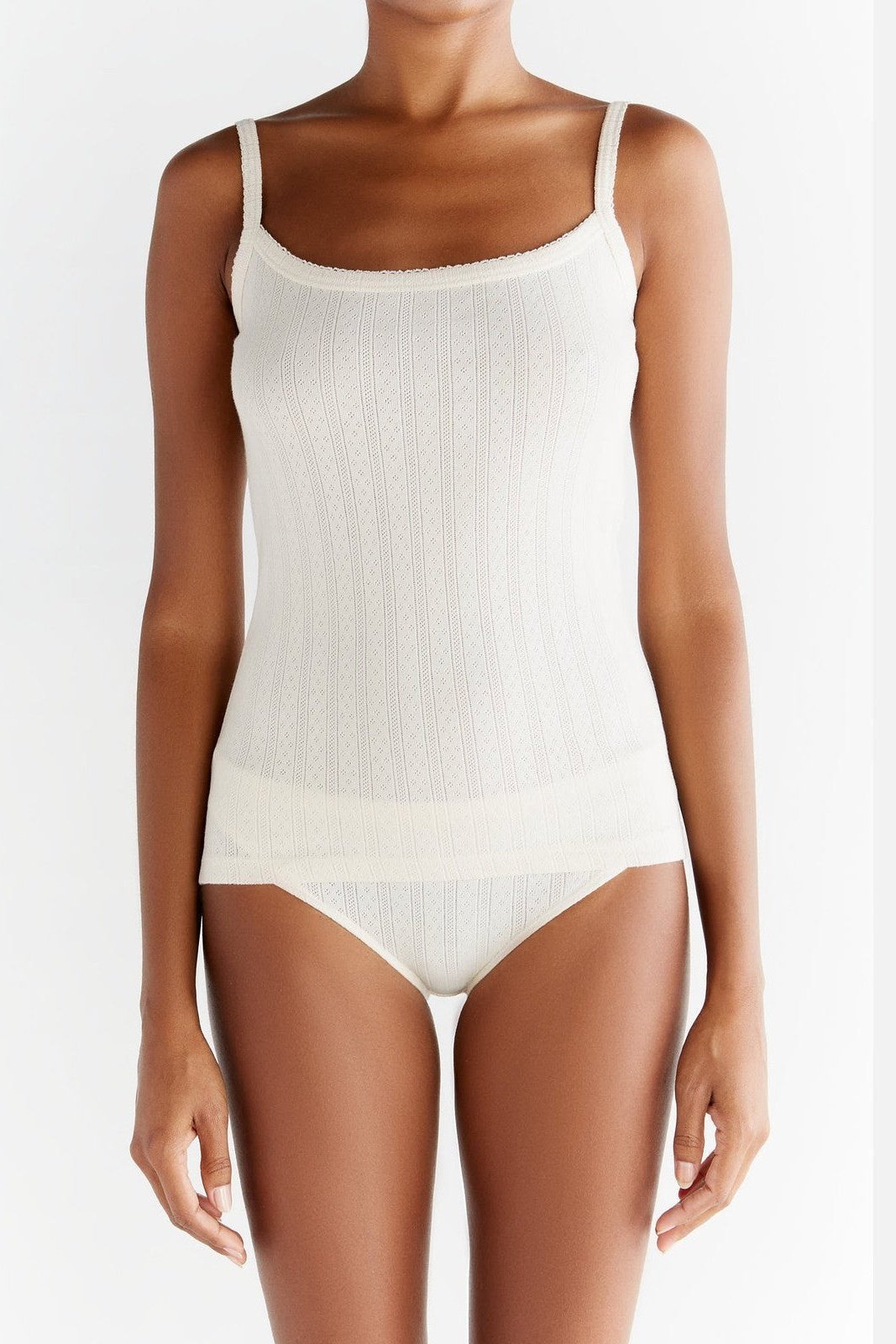 1161-01 | Damen Jacquard Slip - Natur