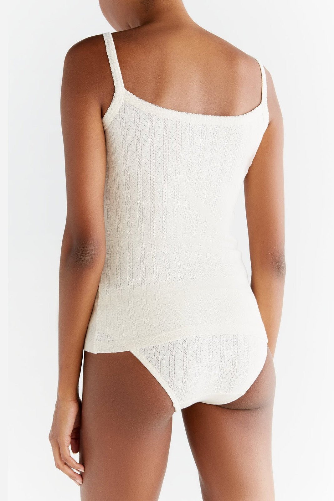 1241-01 | Damen Jacquard Top - Natur