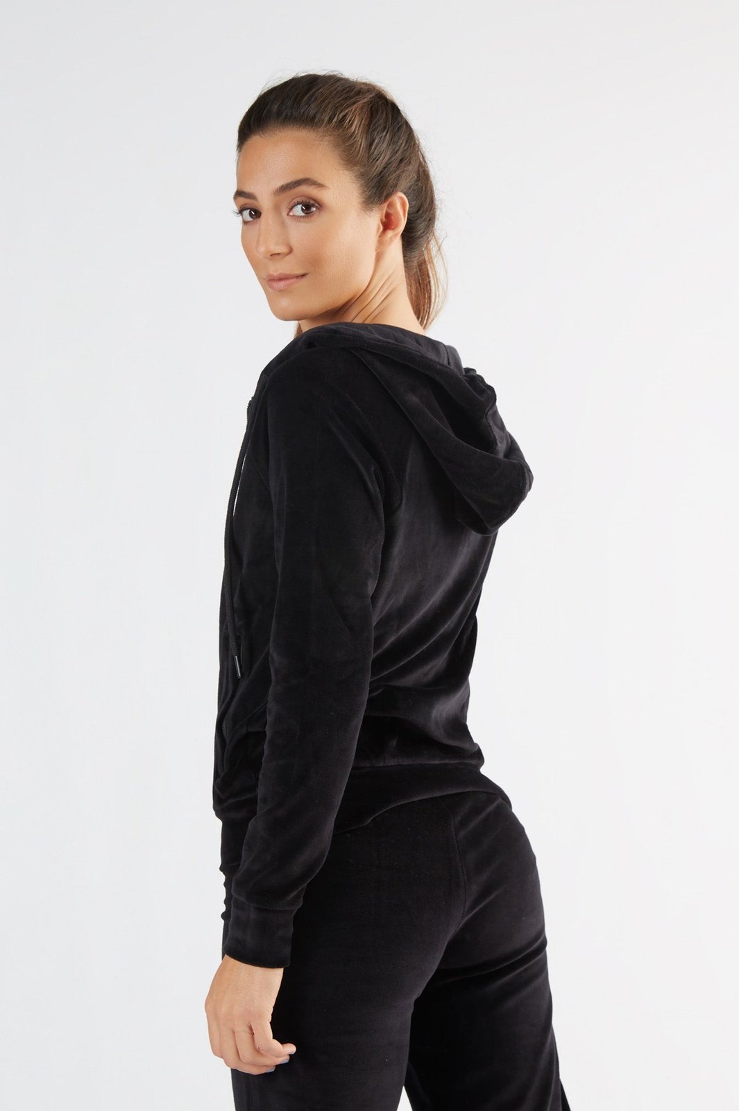 1271-01 | Damen Nickykapuzenjacke - Schwarz