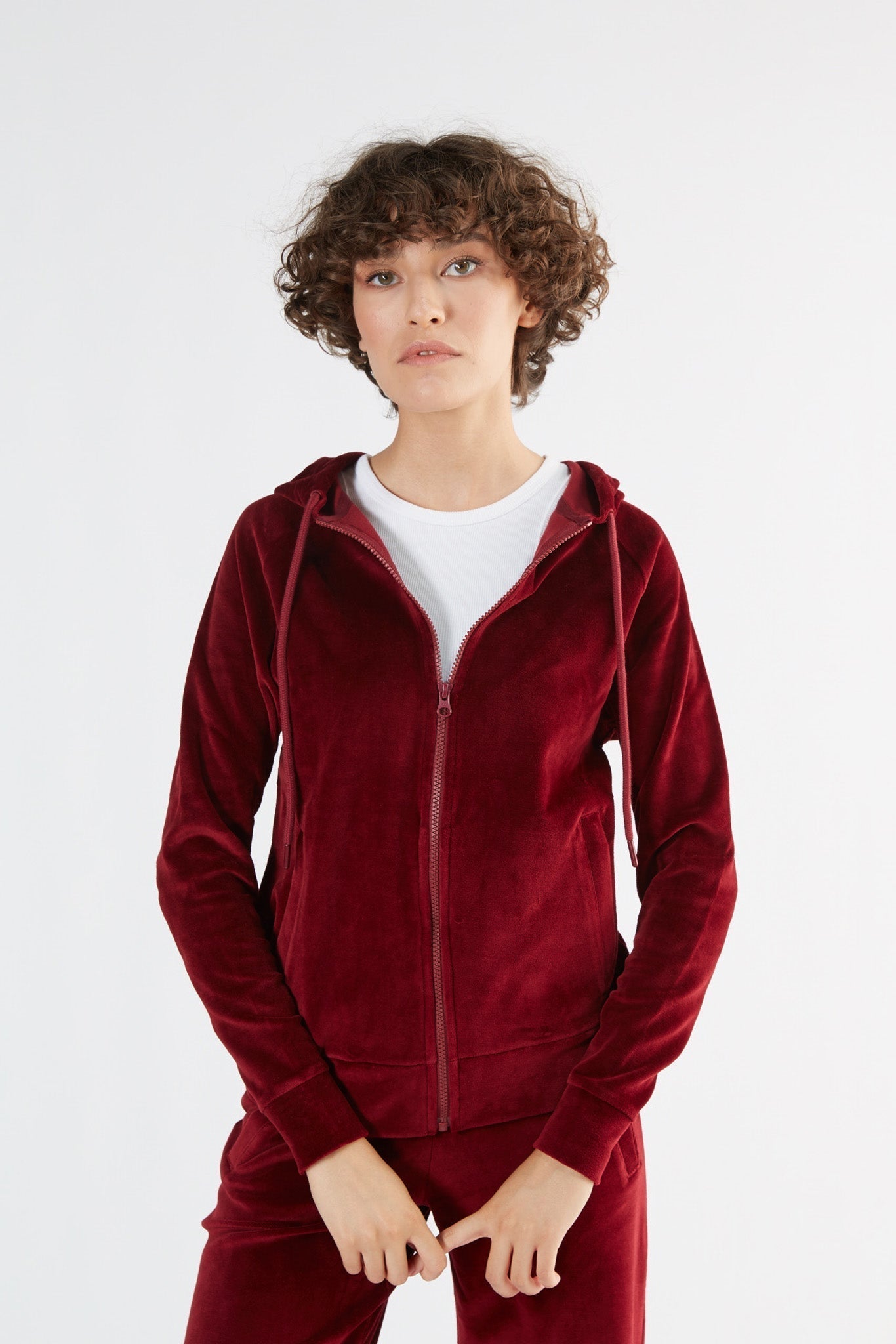 1271-03 | Damen Nickykapuzenjacke - Bordeaux
