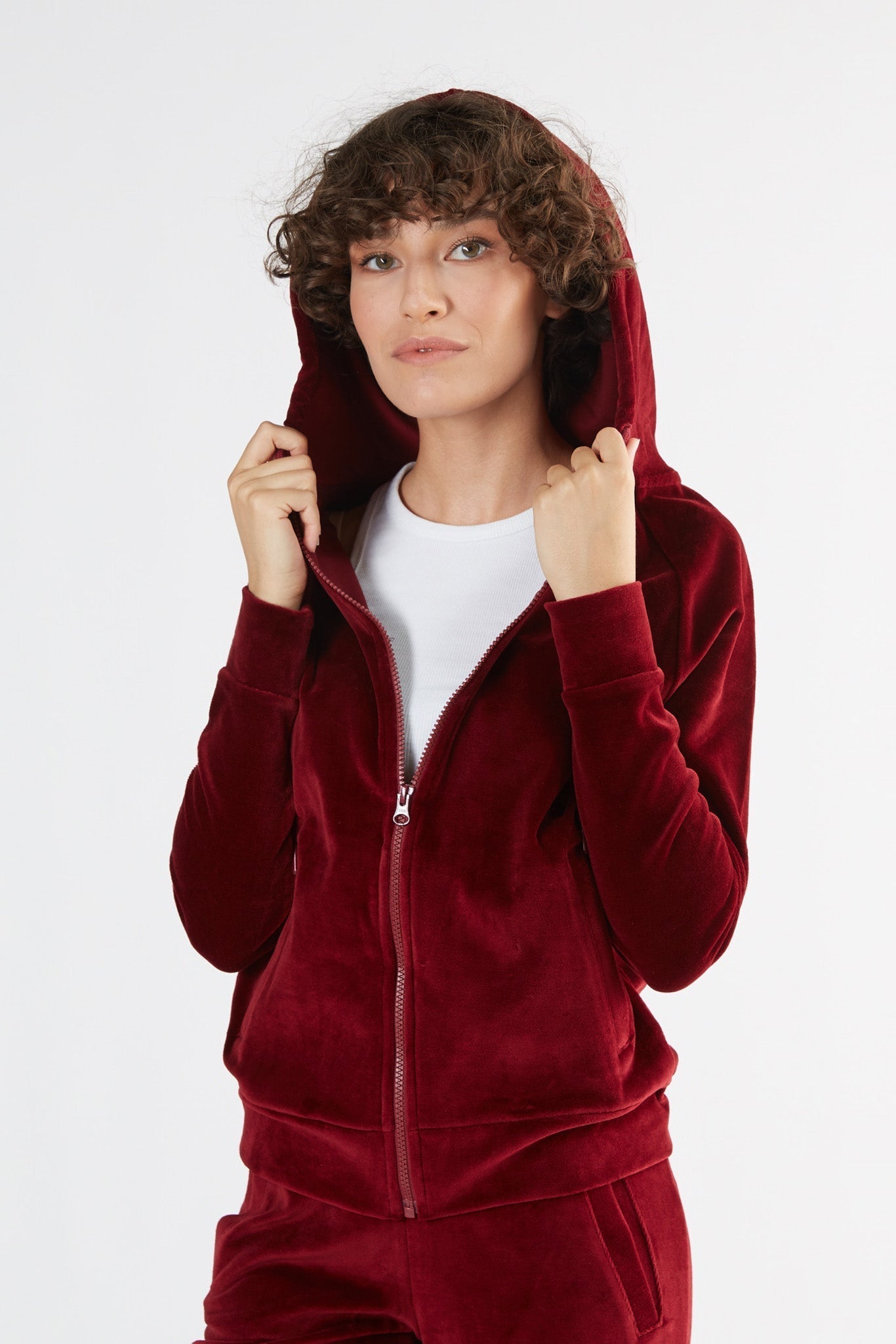 1271-03 | Damen Nickykapuzenjacke - Bordeaux