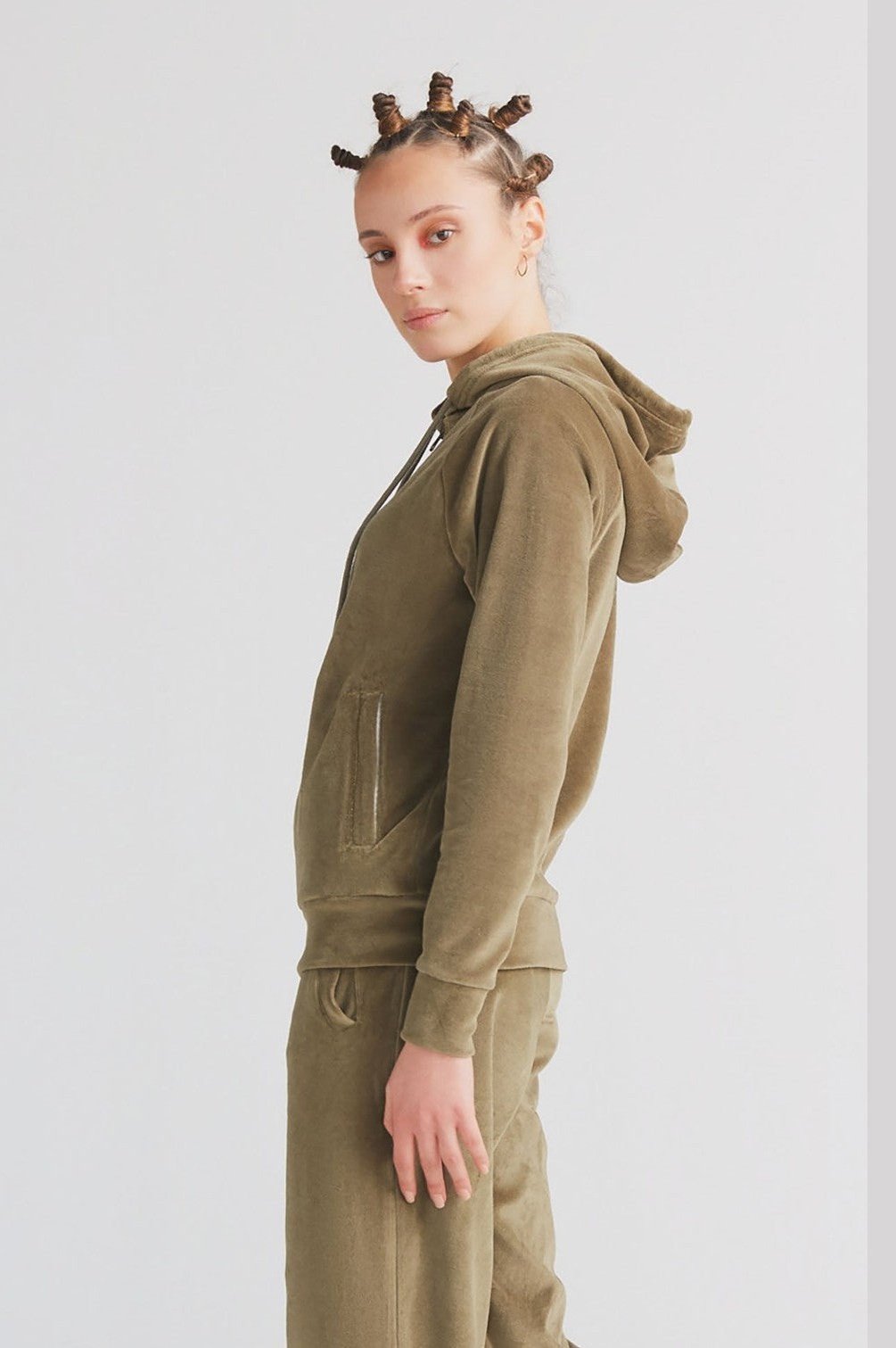 1271-041 | Damen Nickykapuzenjacke - Oliv