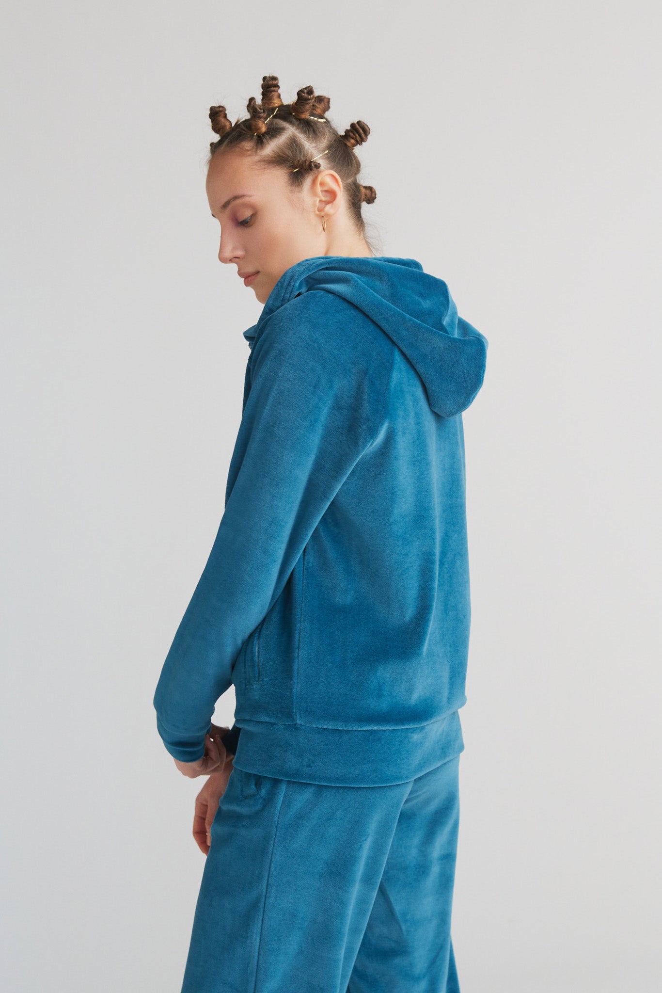 1271-044 | Damen Nickykapuzenjacke - Donaublau