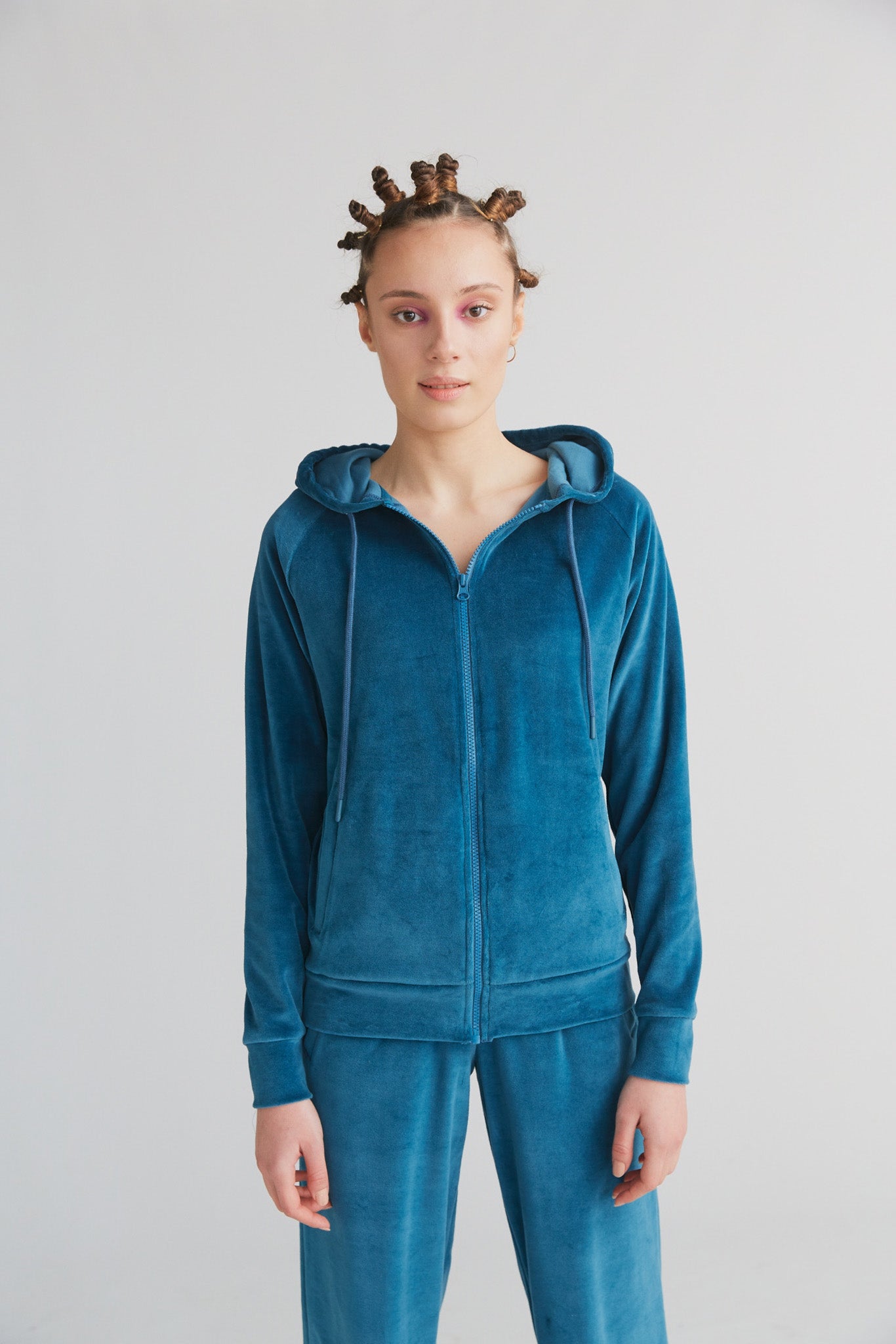 1271-044 | Damen Nickykapuzenjacke - Donaublau