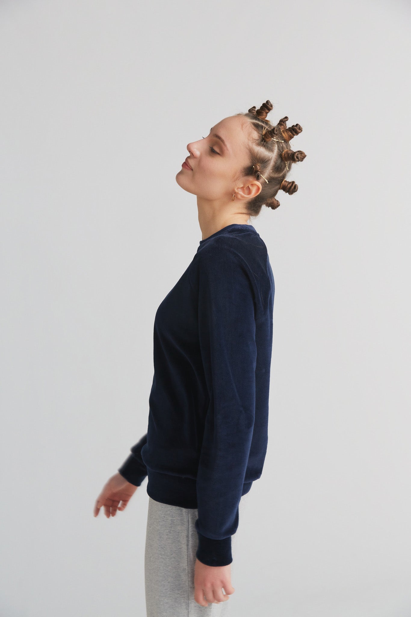 1277-045 | Damen Nickysweatshirt - Nachtblau