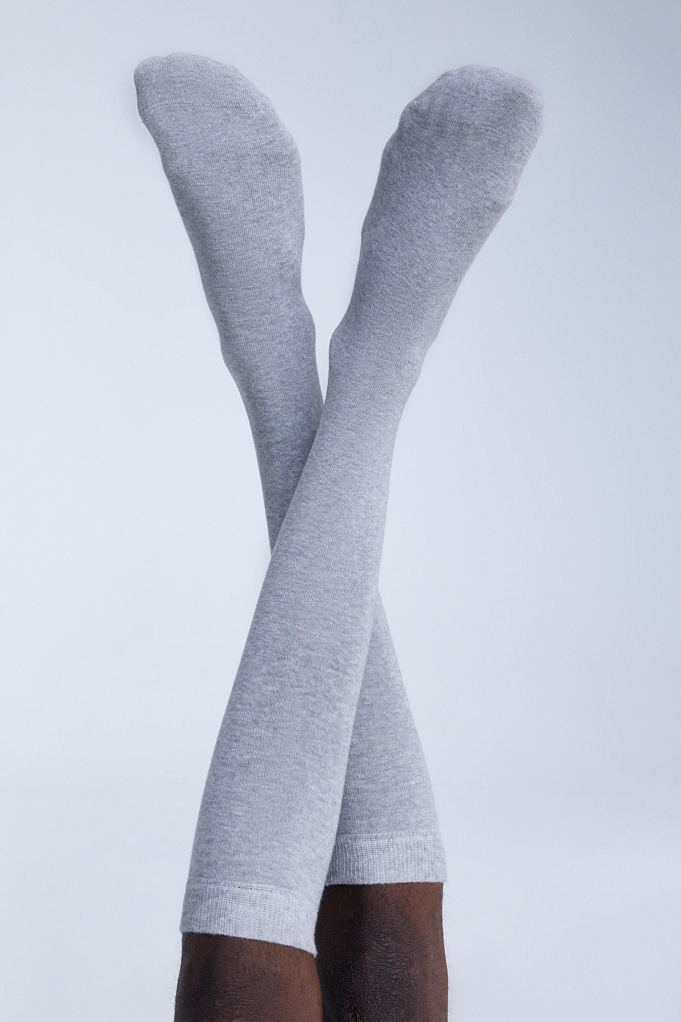 1362 | Unisex Kniestrümpfe - Grau-Melange
