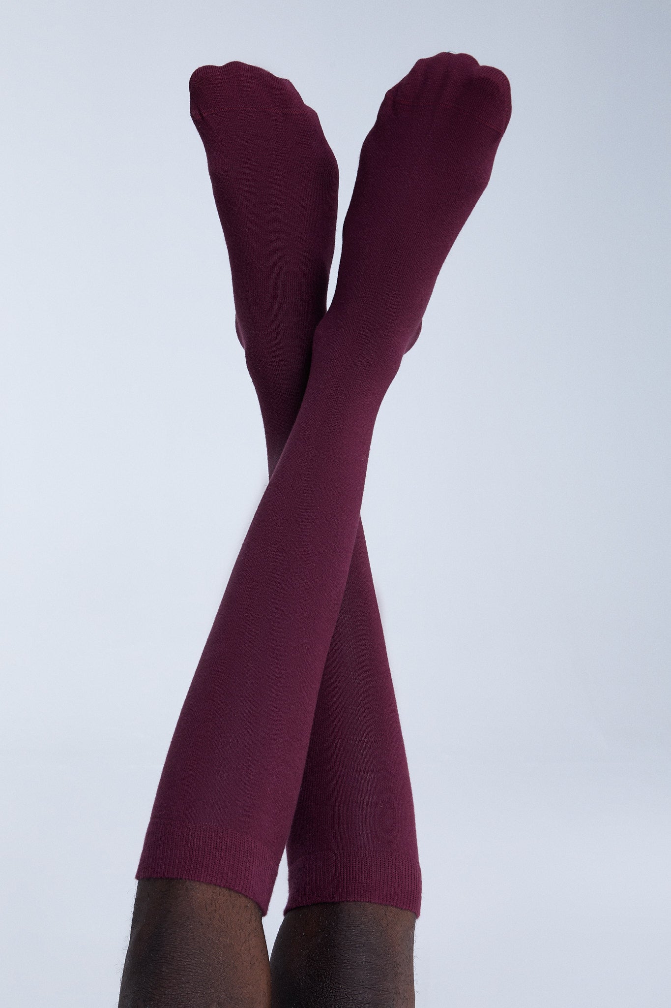 1363| Unisex Kniestrümpfe - Bordeaux