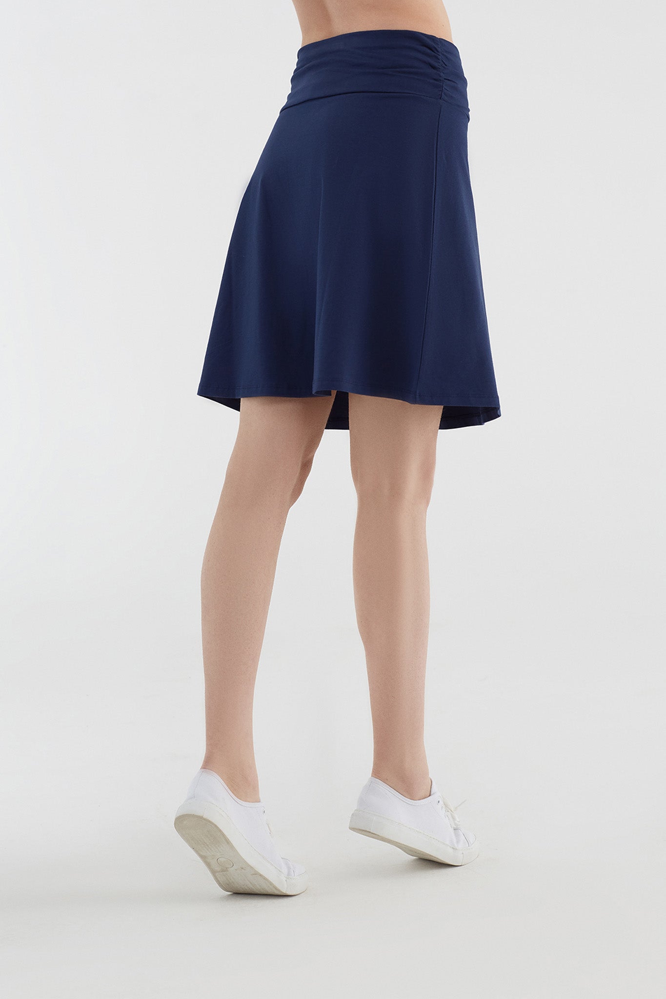 1418-02 | Rock A-Linie mit Komfortbund - Admiralblau