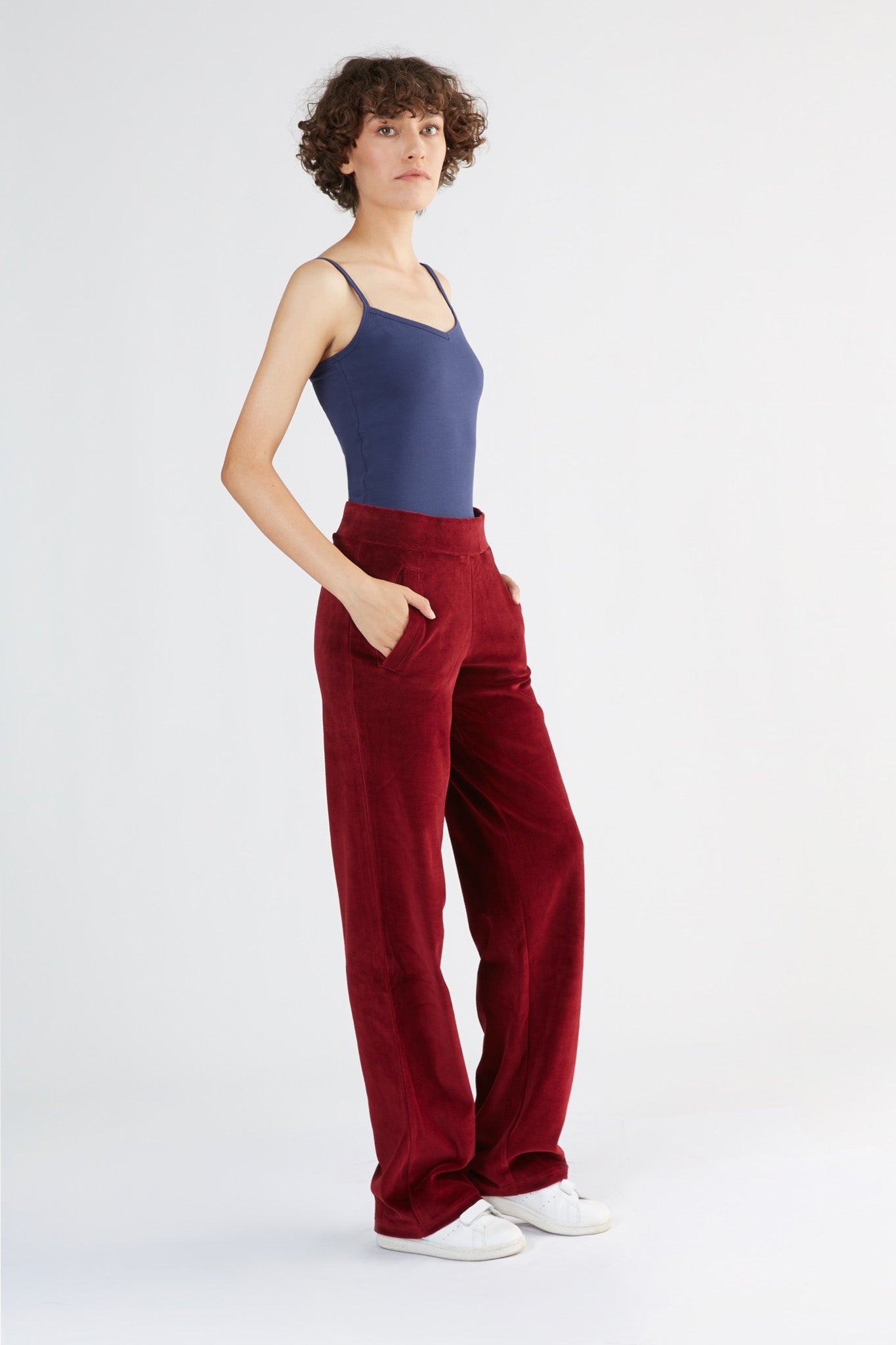 1464-03 | Damen Nickyhose gerades Bein - Bordeaux