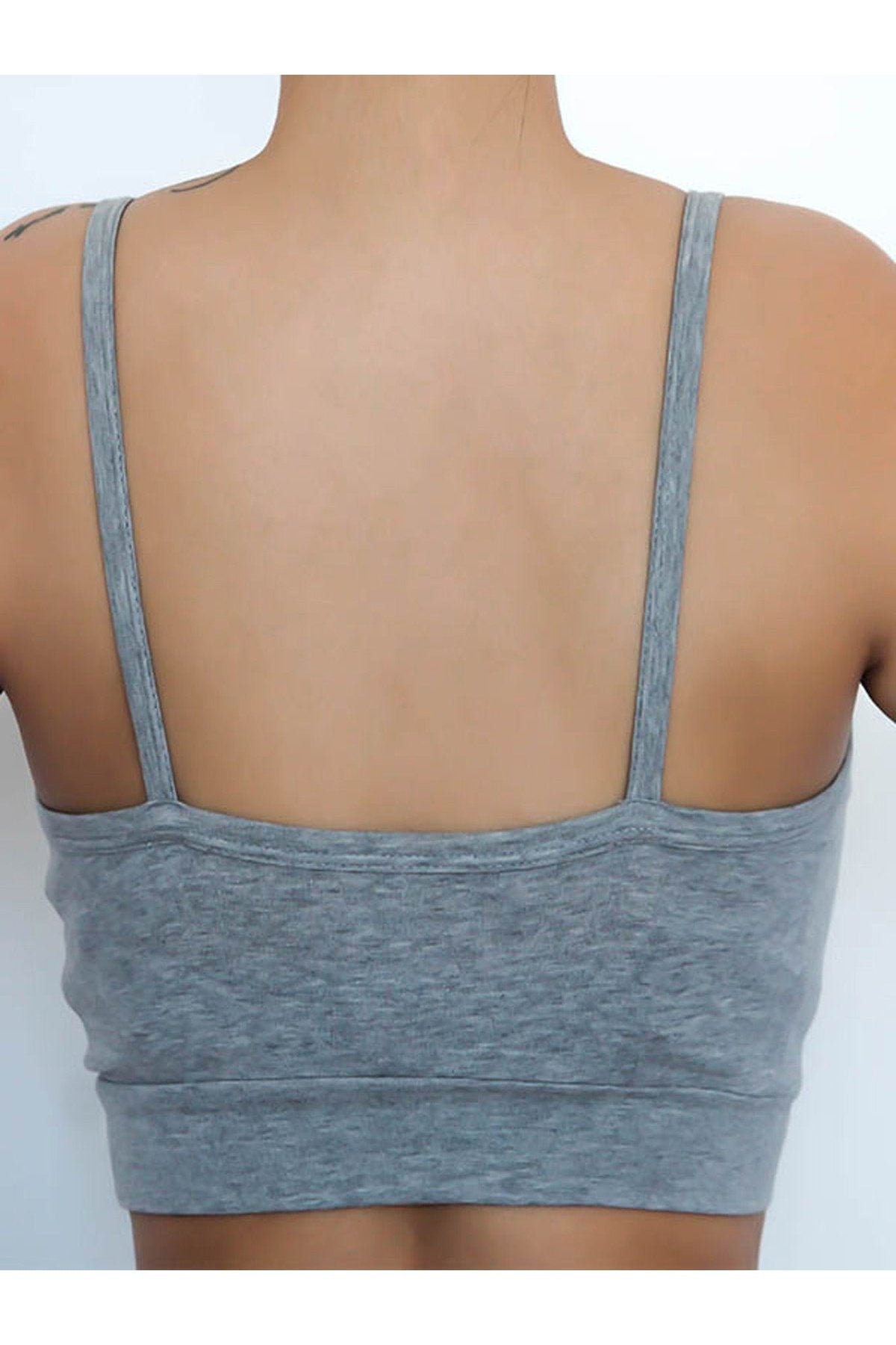 1511-02 | Damen Bustier - Grau-Melange