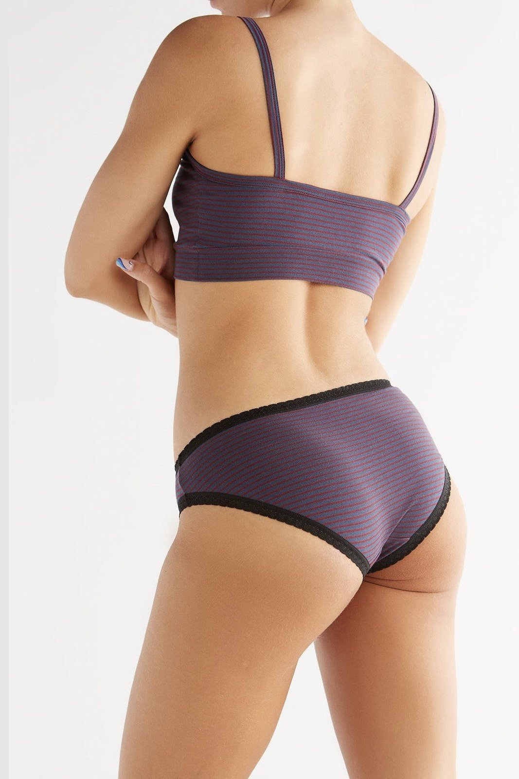 1511-056 | Damen Bustier - Indigo-Rot