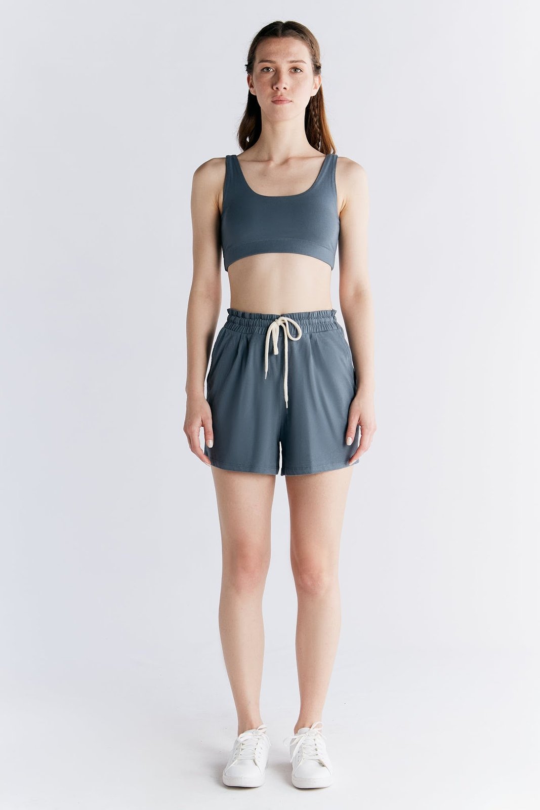 1440-068 | Pyjama-Shorts - Dunklerschiefer