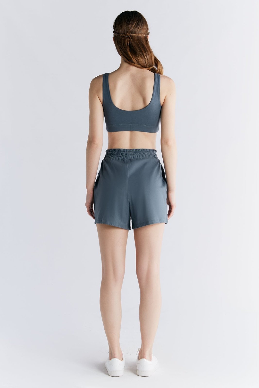 1440-068 | Pyjama-Shorts - Dunklerschiefer