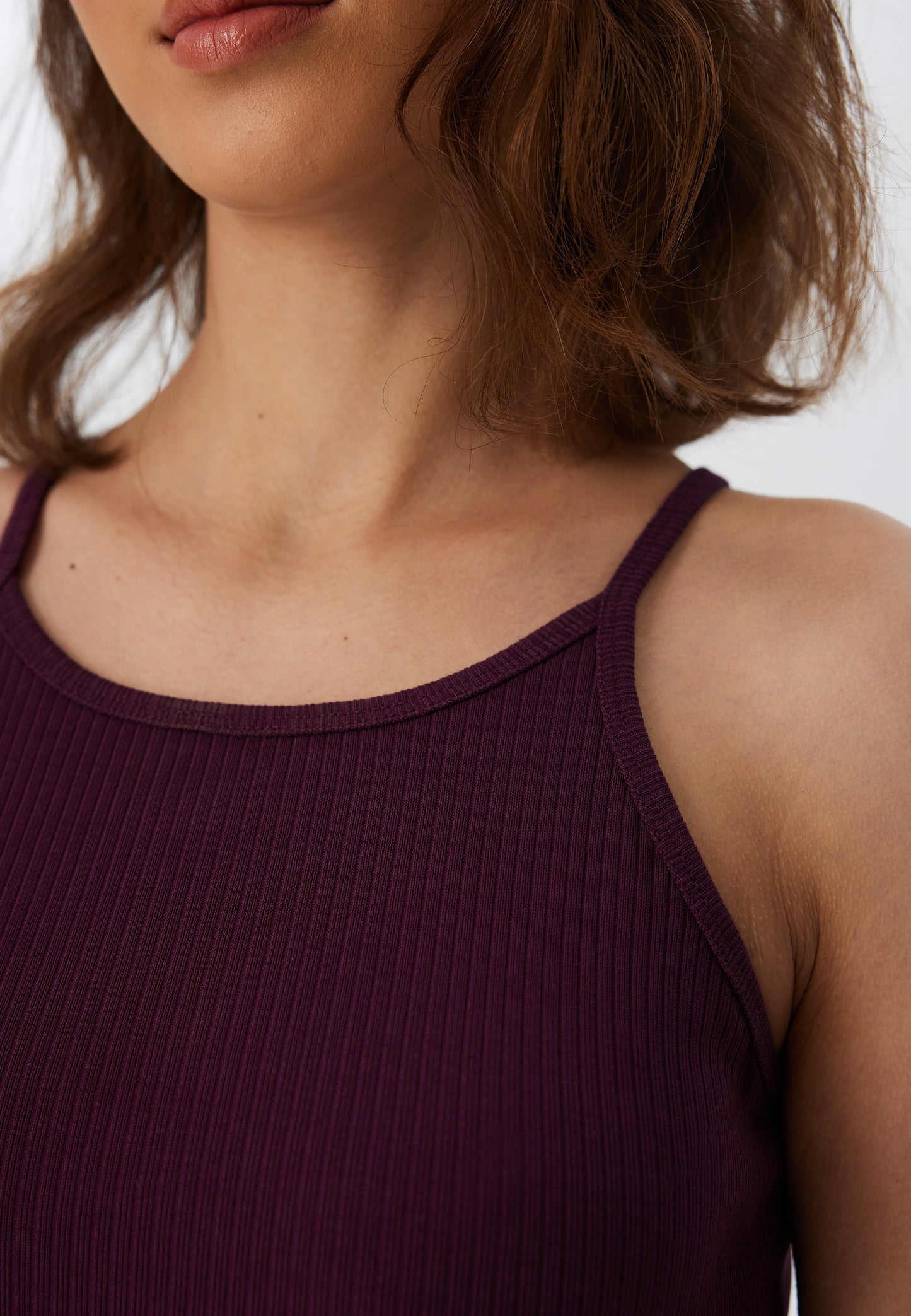 1515-028 | Ripp Crop Top - Aubergine