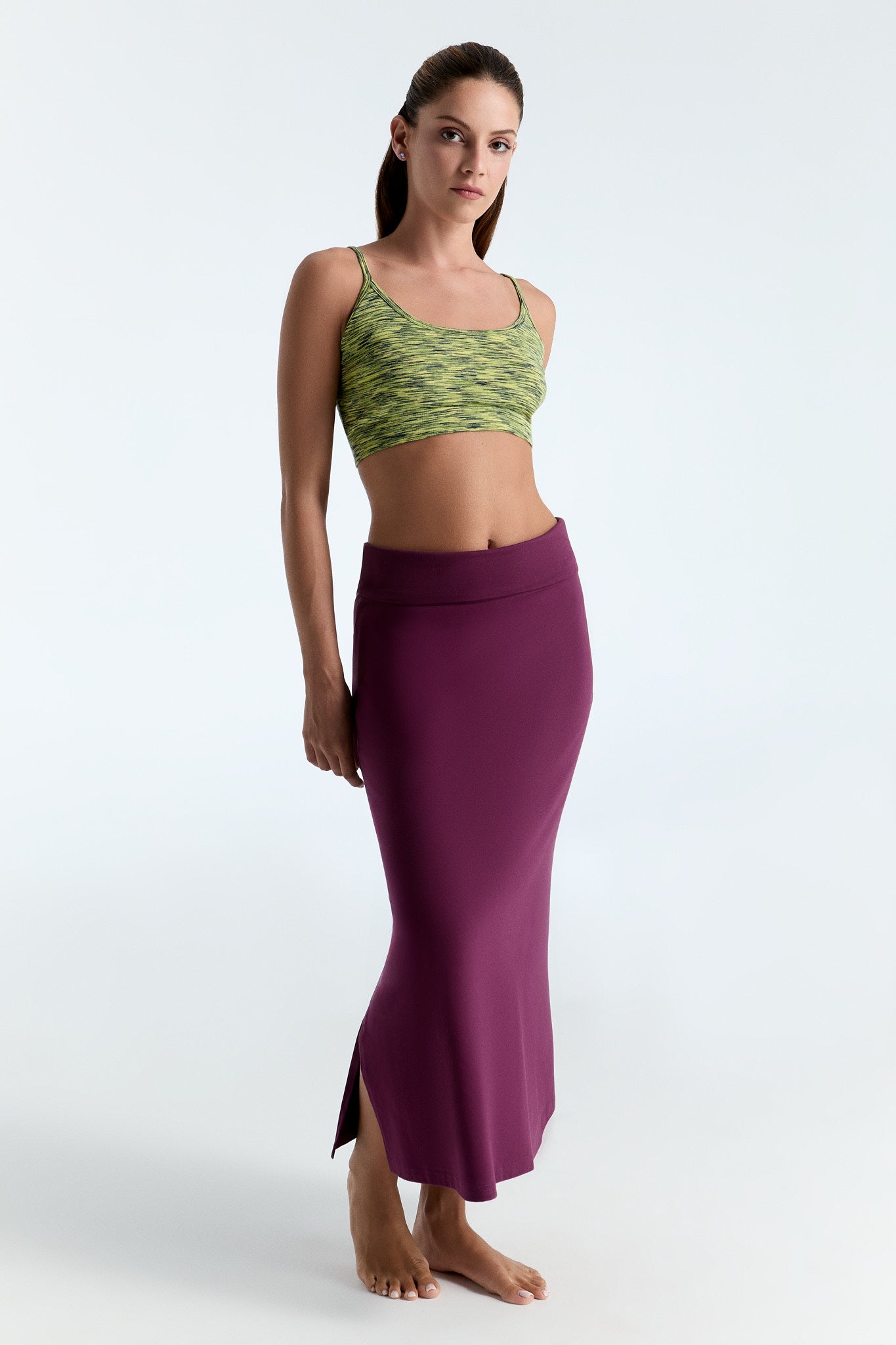 1421-028 | Damen Maxirock - Aubergine