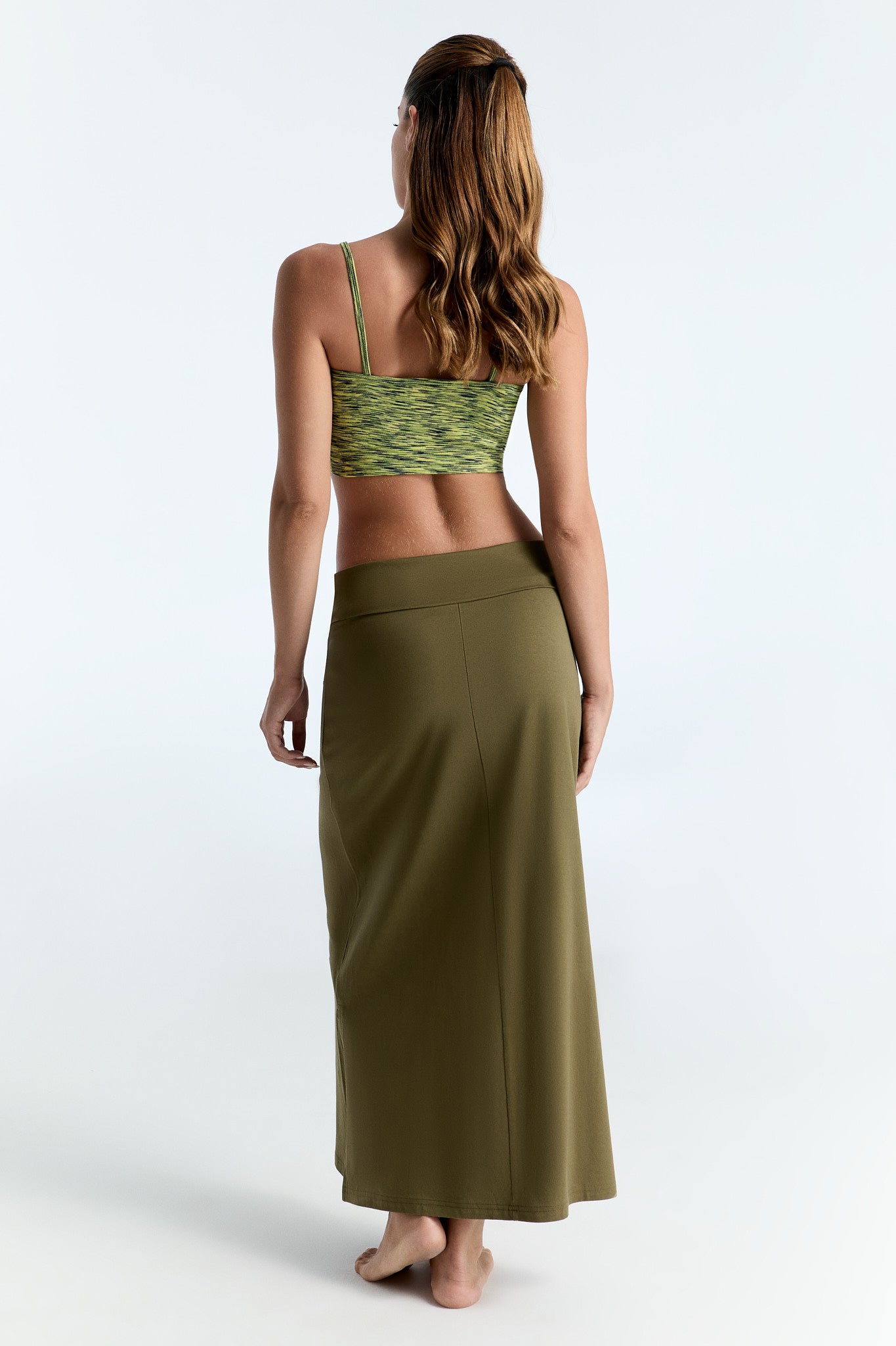 1421-041 | Damen Maxirock - Oliv