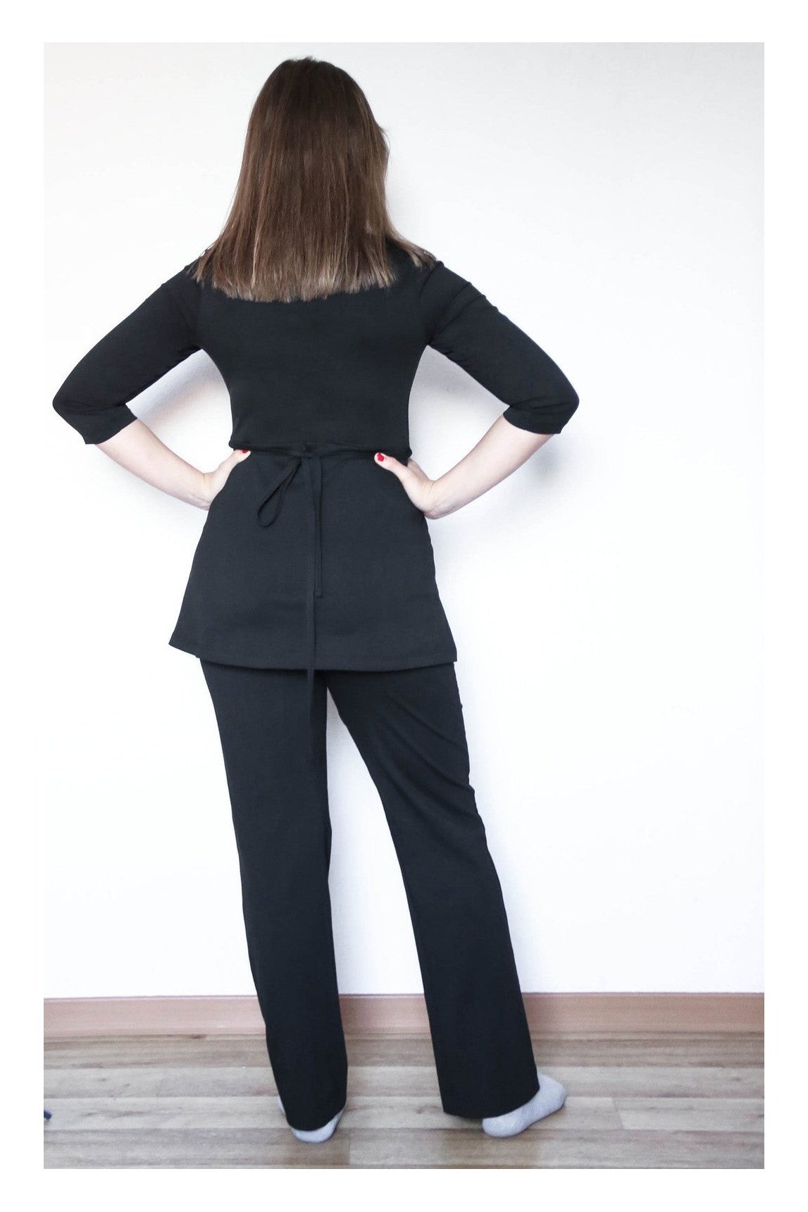 1721-01 | Damen Stilltunika - Schwarz