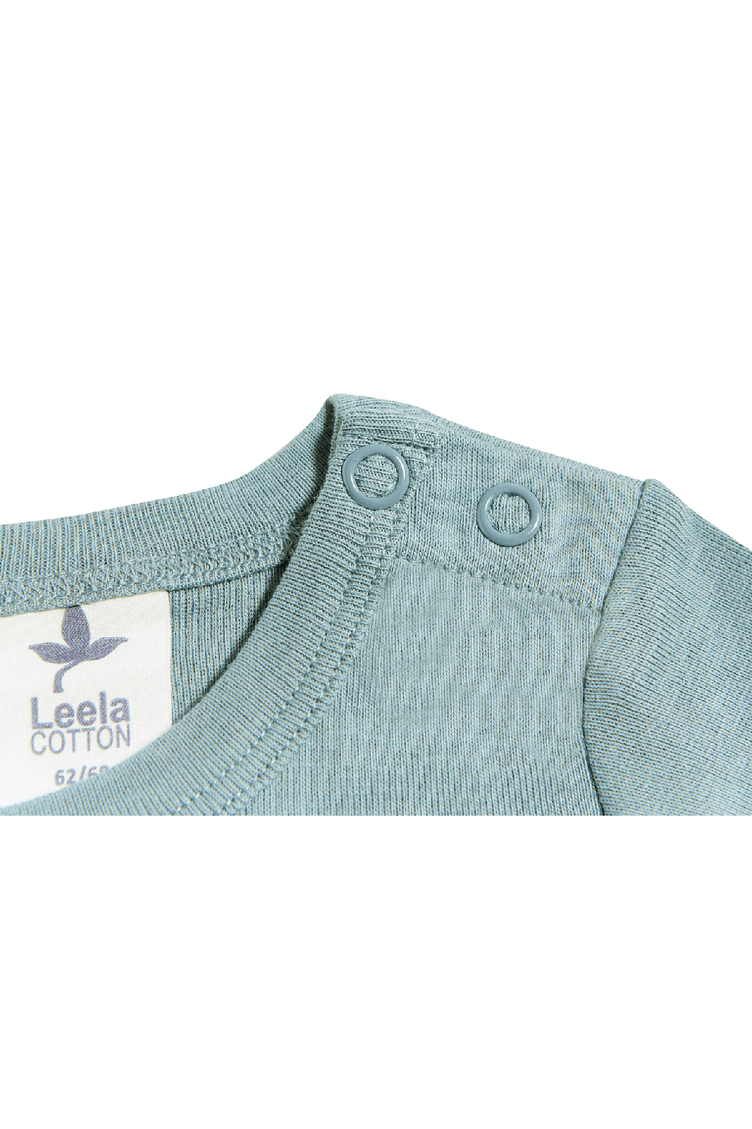 2005TB | Baby Langarmbody - Taubenblau