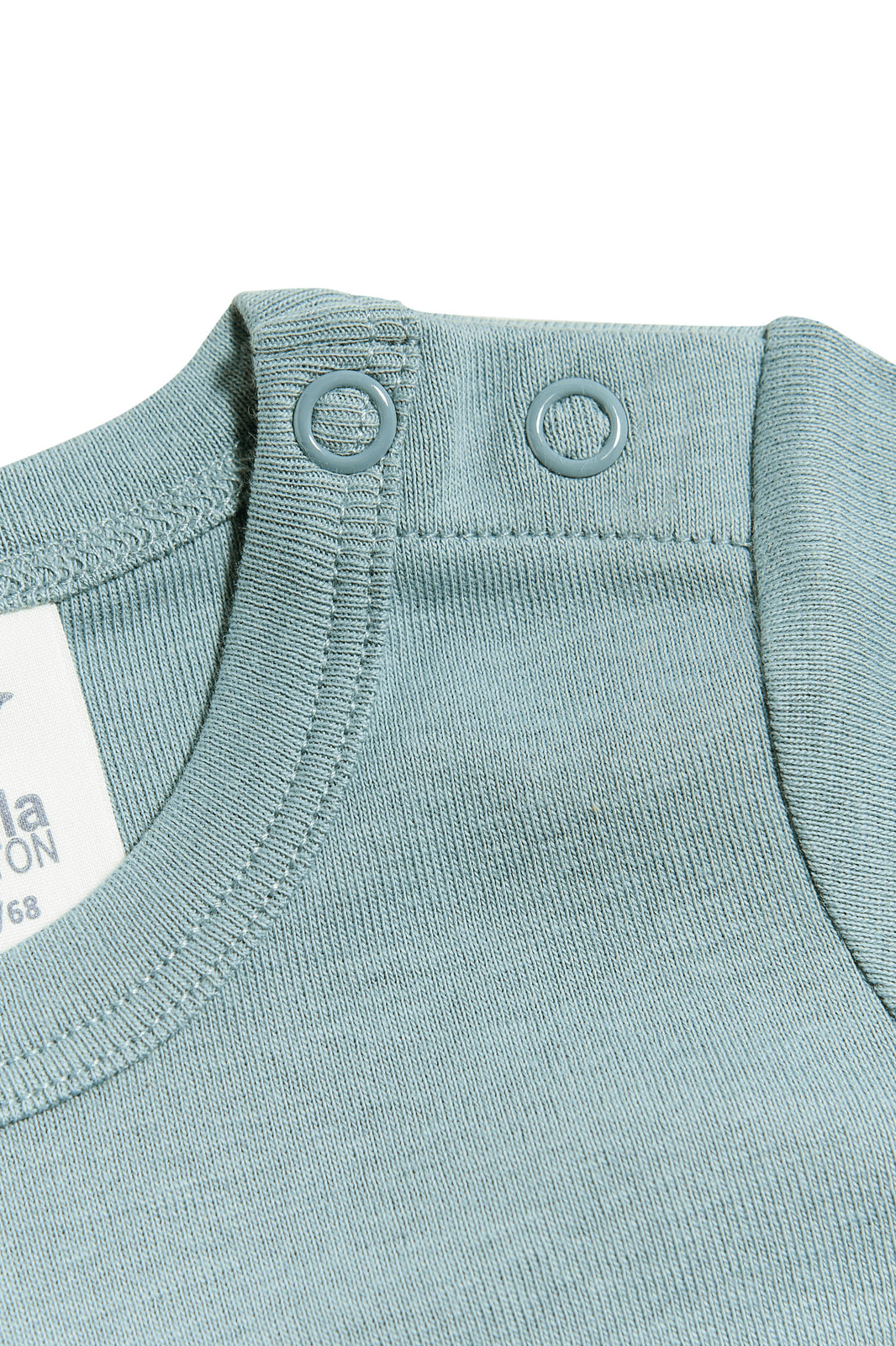 2006TB | Baby Kurzarmbody - Taubenblau