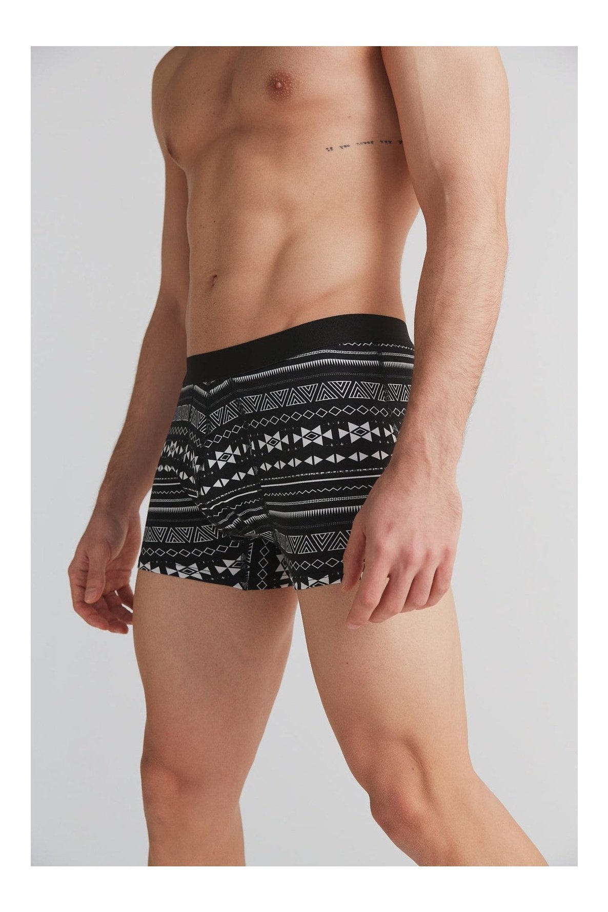 2121-046 | Herren Trunkshorts - Schwarz-Weiss