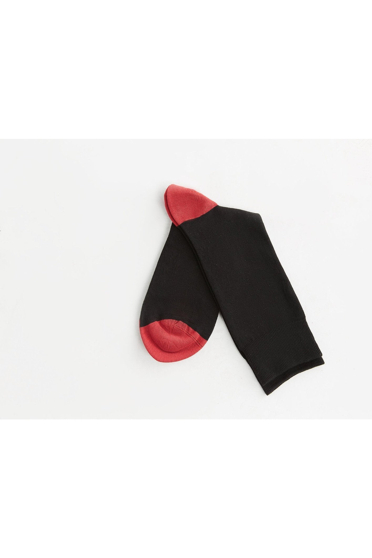 2318 | Strümpfe - Schwarz-Kirschrot