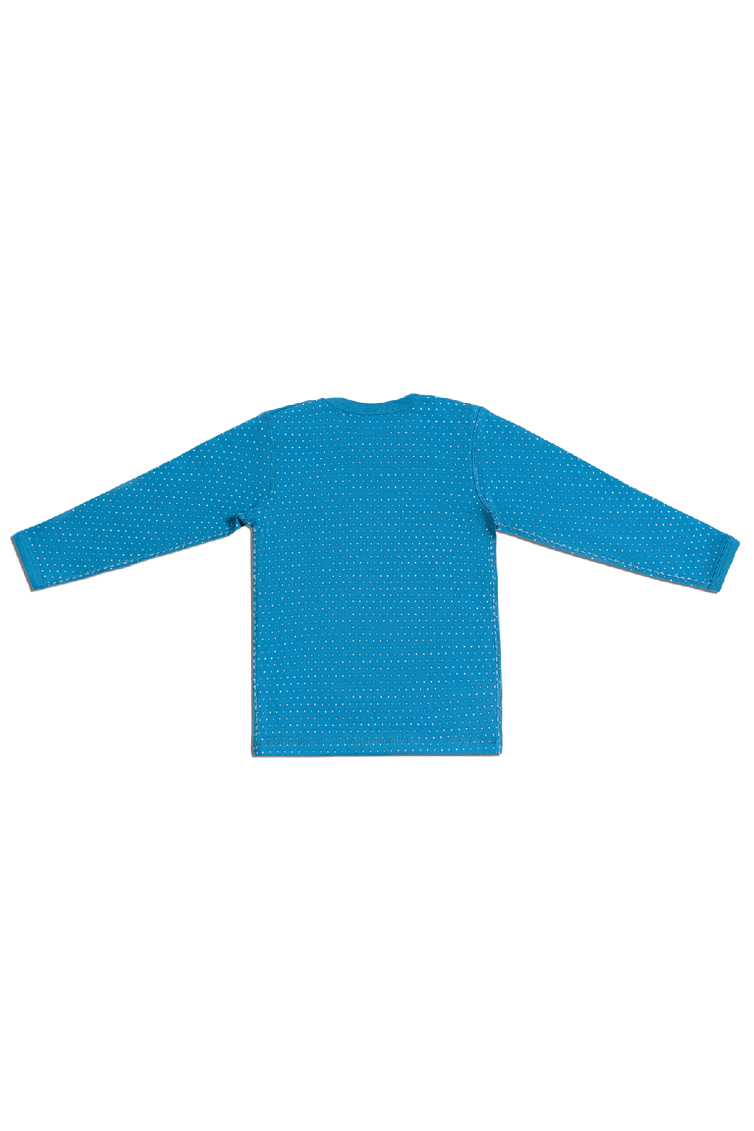 2650BW | Kinder Wendelangarmshirt - Saphirblau-Naturweiss