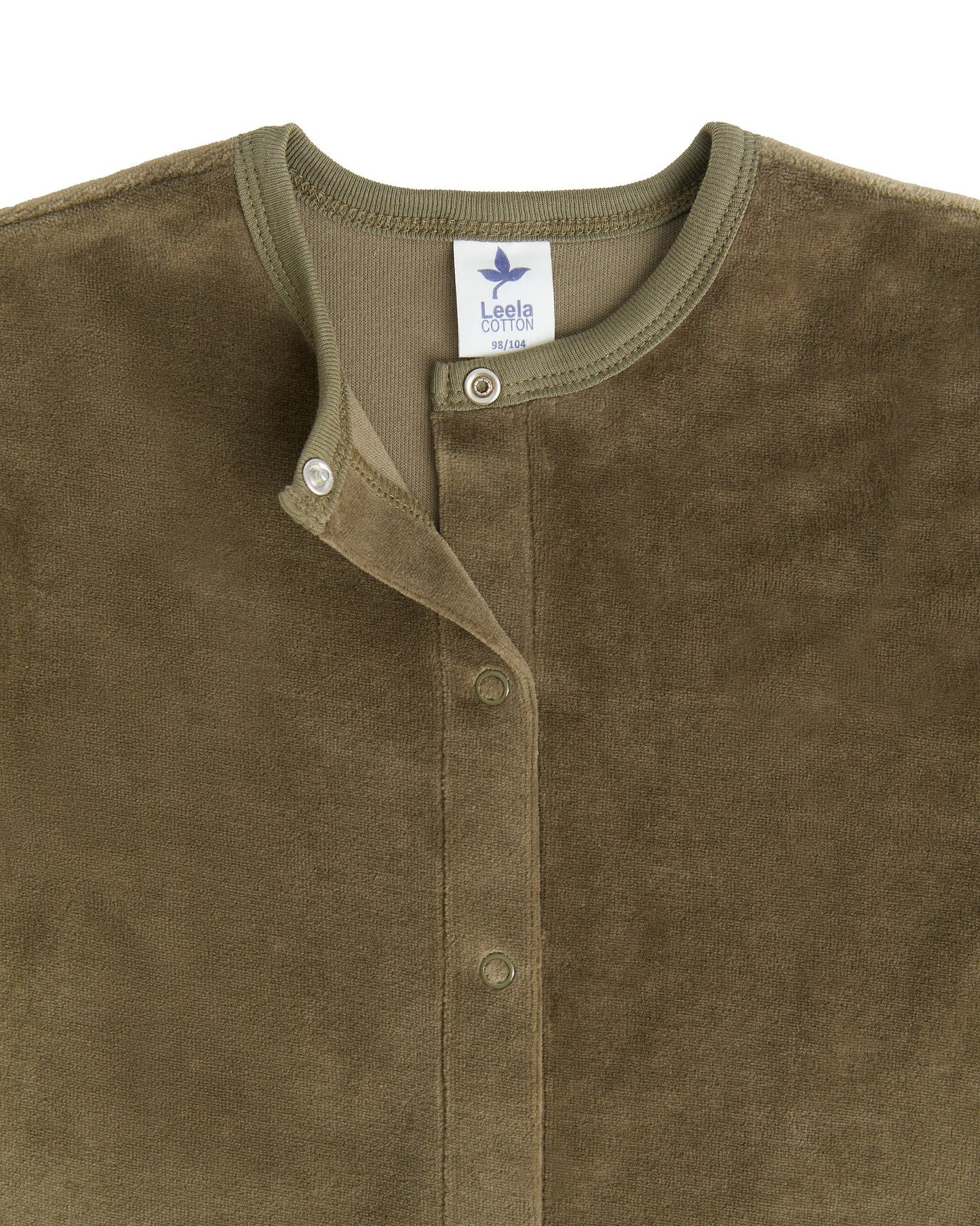 2730 OL | Baby Langärmeliger Strampler - Oliv