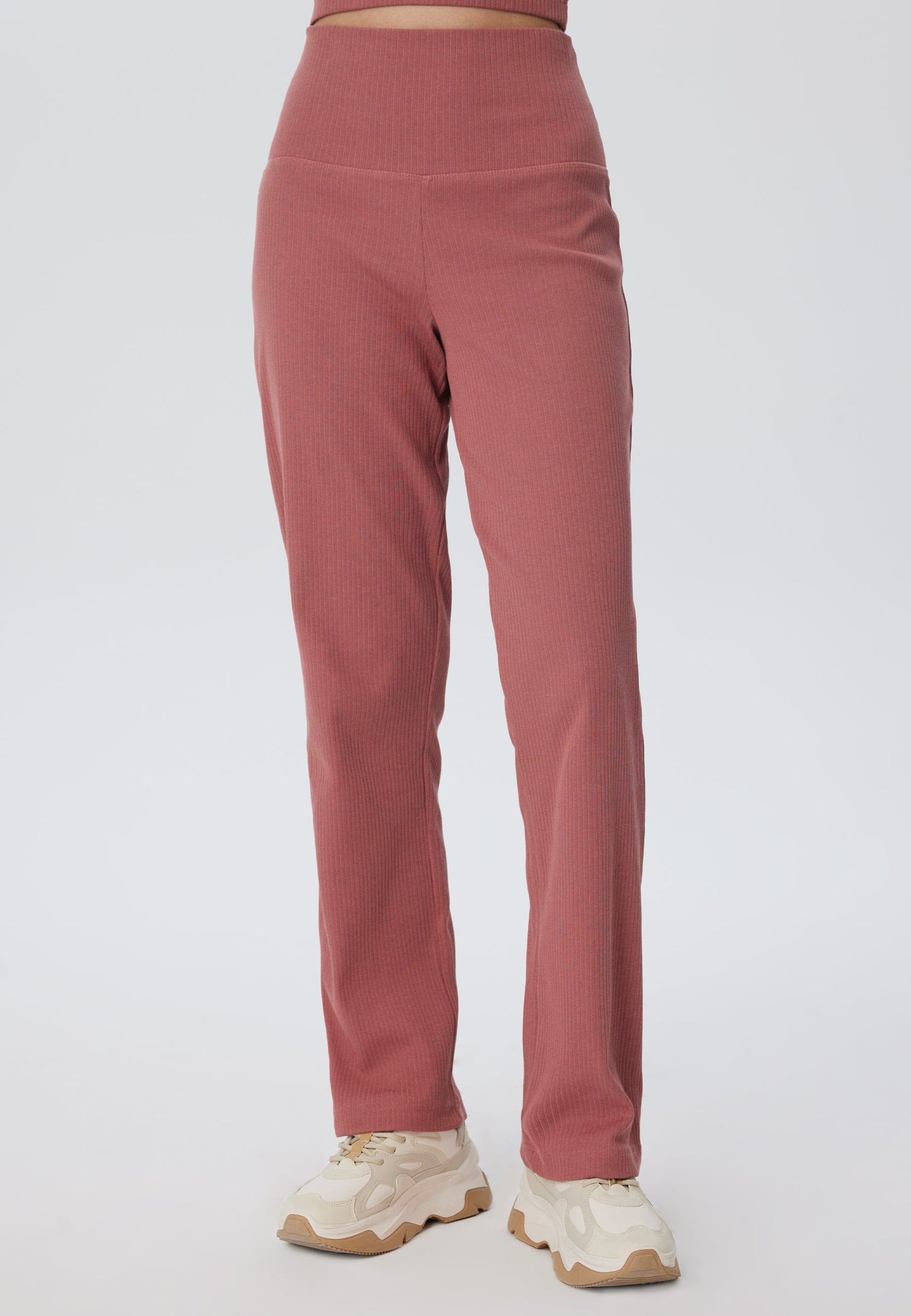 4071-072 | Ripp Hose - Dunkel Mauve