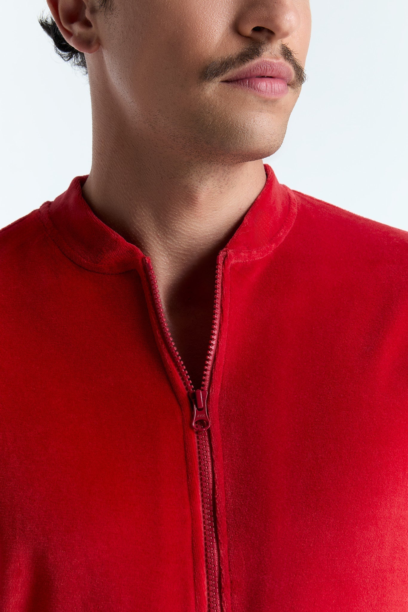 9272-093 | Unisex Jacke mit Reißverschluss - Ziegelrot