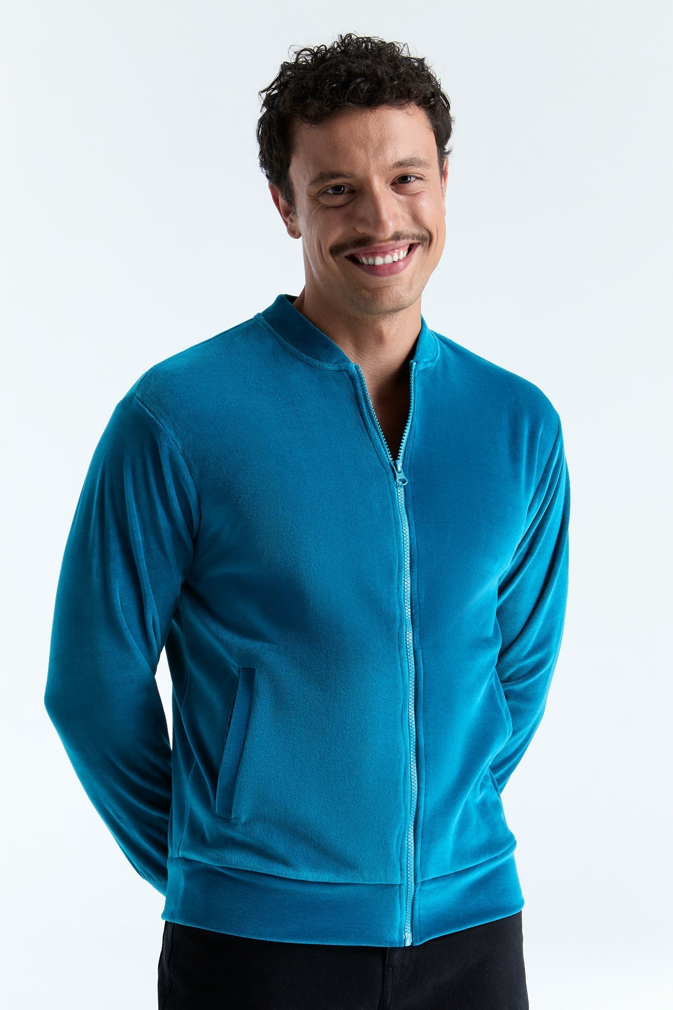 9272-126 | Unisex Jacke mit Reißverschluss - OzeanBlau