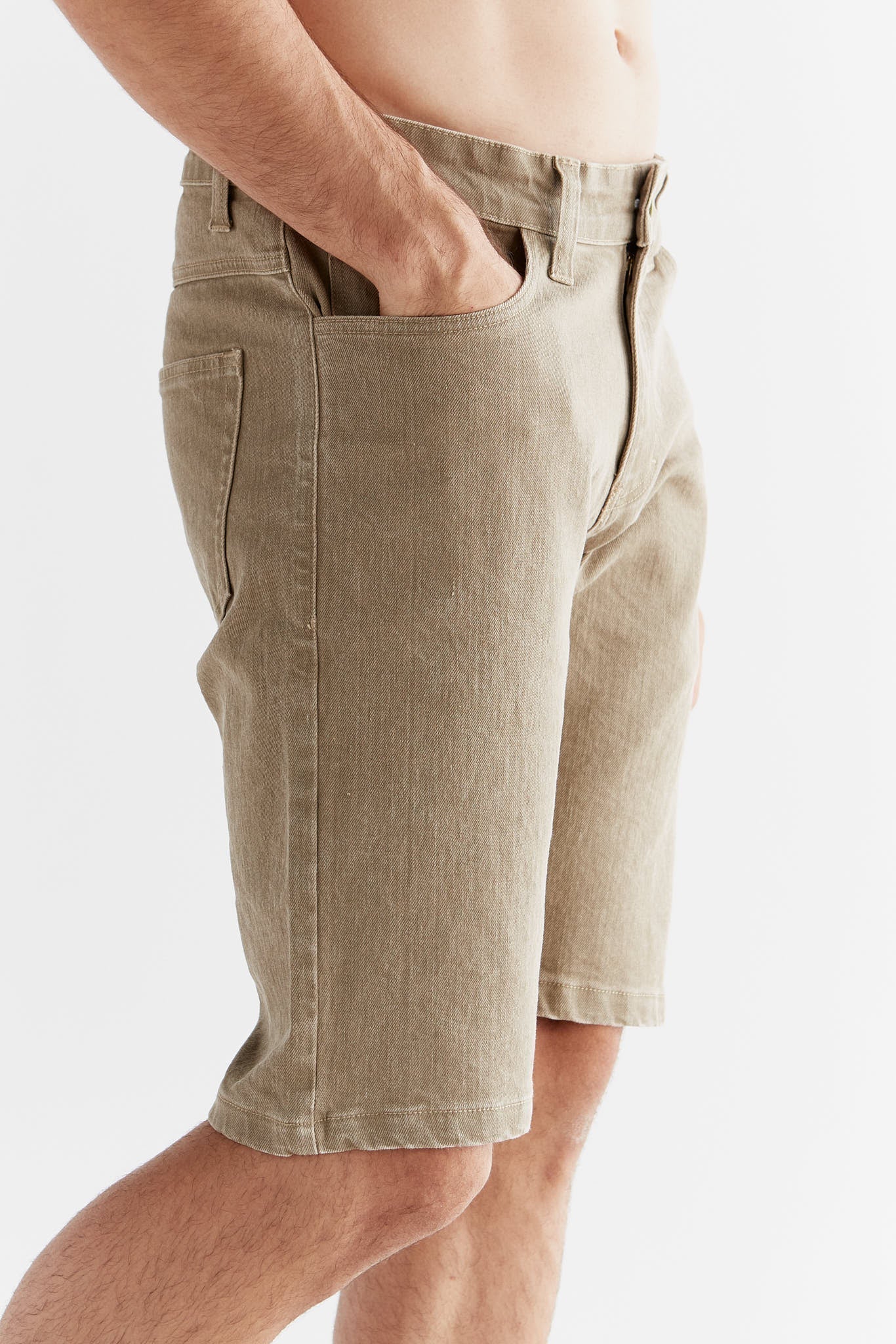 MA3018-403 | Herren Denim Shorts in Ton Waschung - Caribe