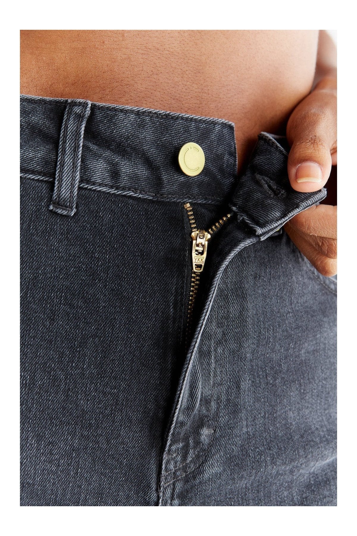 WN1010-145 | Damen Mom Fit - Carbon Gray
