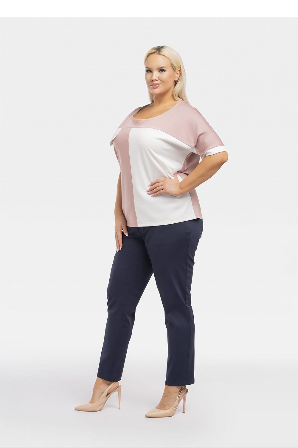 Plus size blouse model 193906 Karko