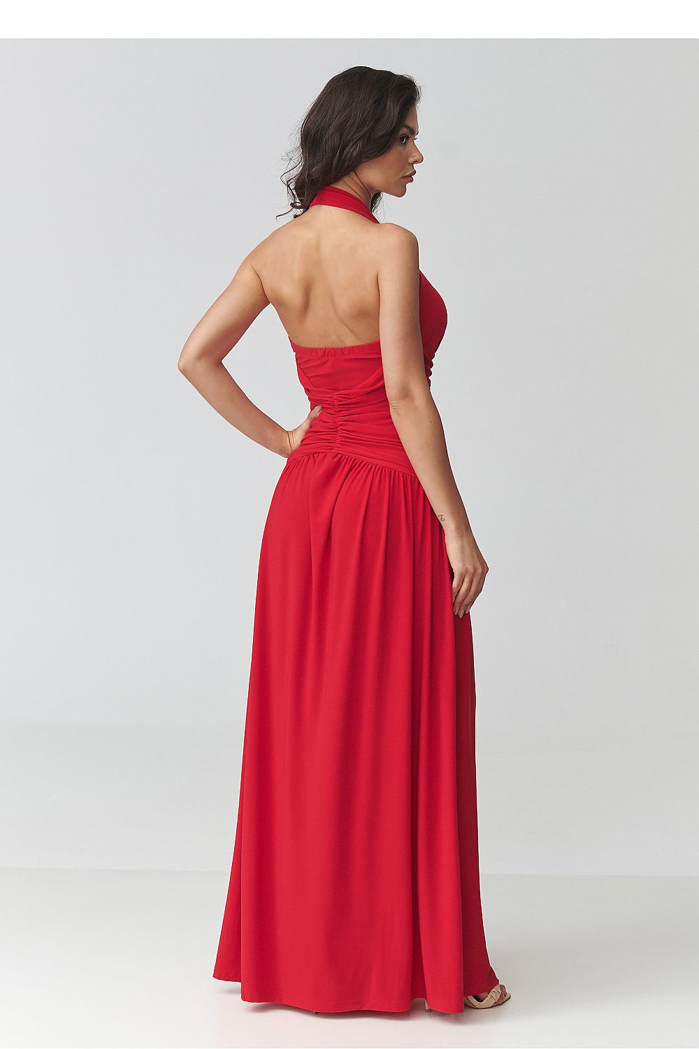 Long dress model 228321 Makadamia