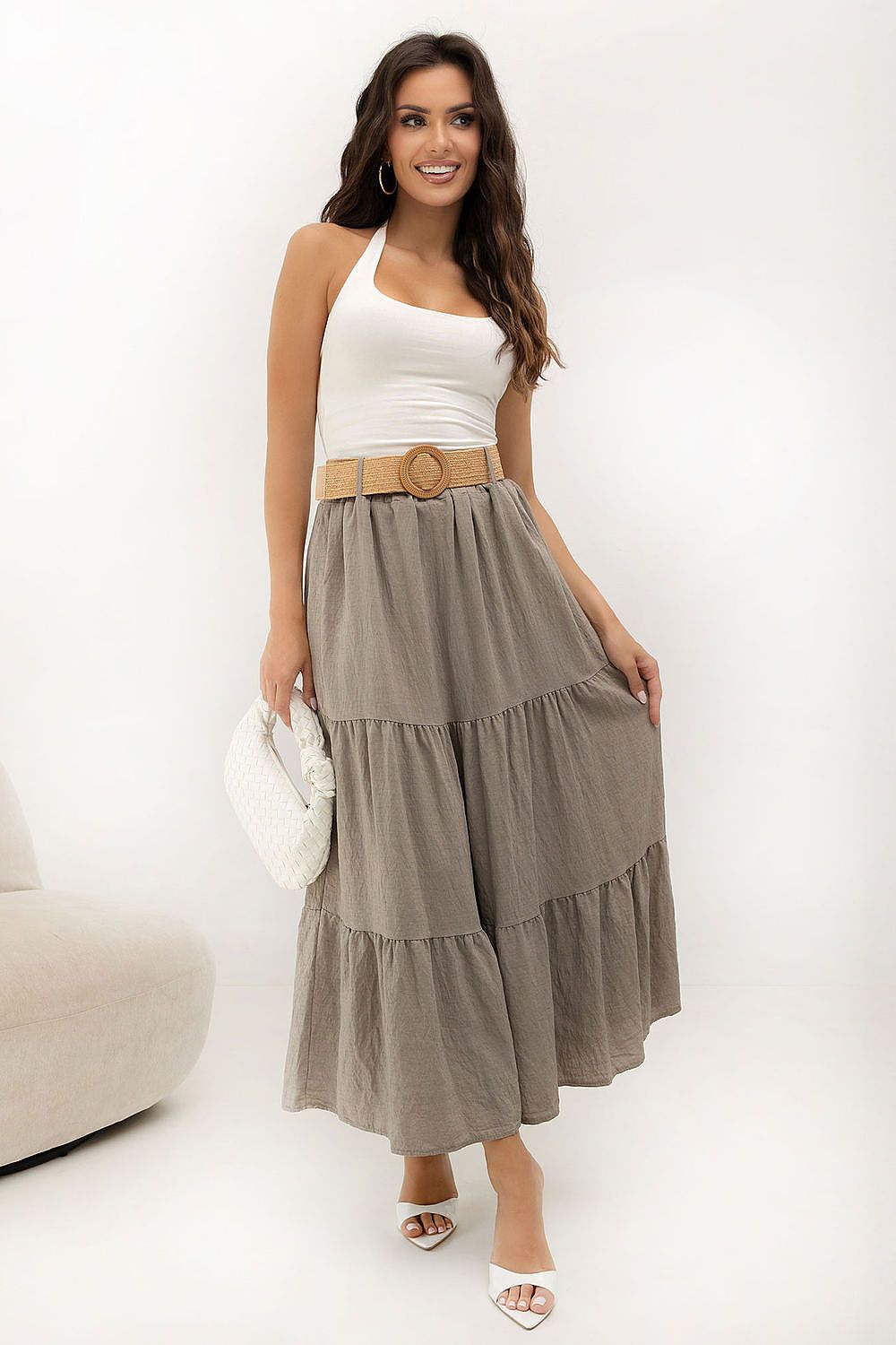 Long skirt model 229932 Italy Moda