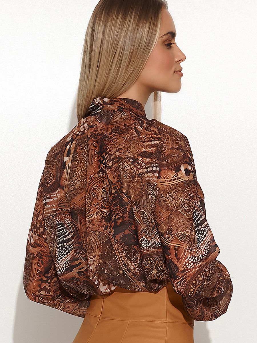 Blouse model 157004 Makadamia