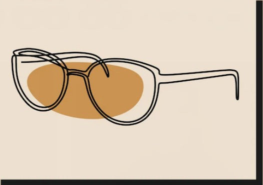 Stylish illustration of cool luxury eyewear showcasing modern frame design and elegance