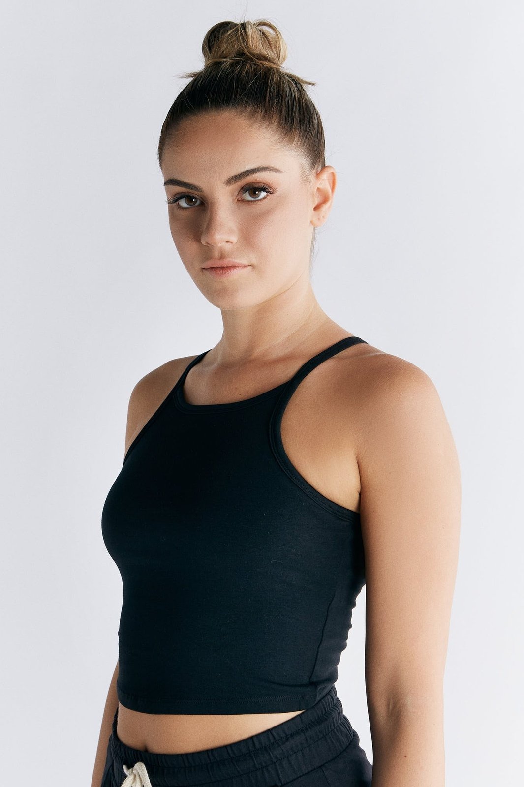 1217-021 | Crop-Top - Schwarz