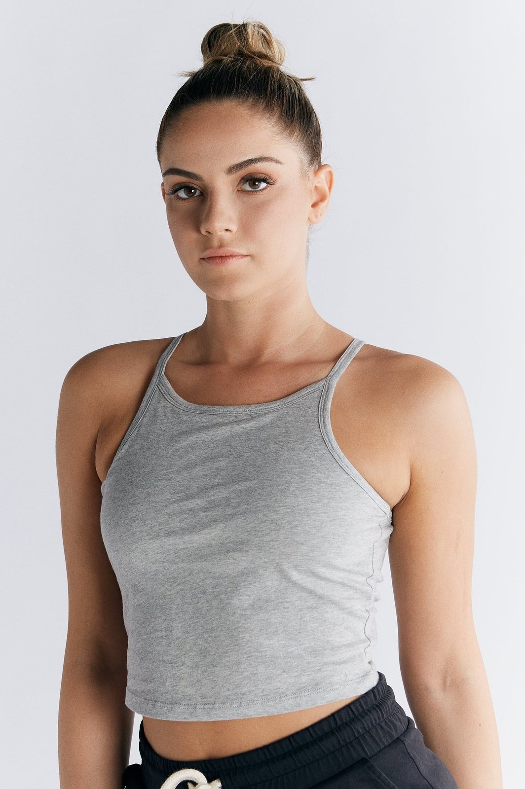 1217-047 | Crop-Top - Grau