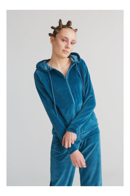 1271-044 | Damen Nickykapuzenjacke - Donaublau