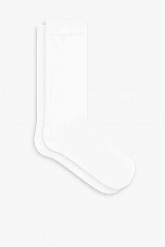 1329 | Unisex Socken - Naturweiss (6er Pack)