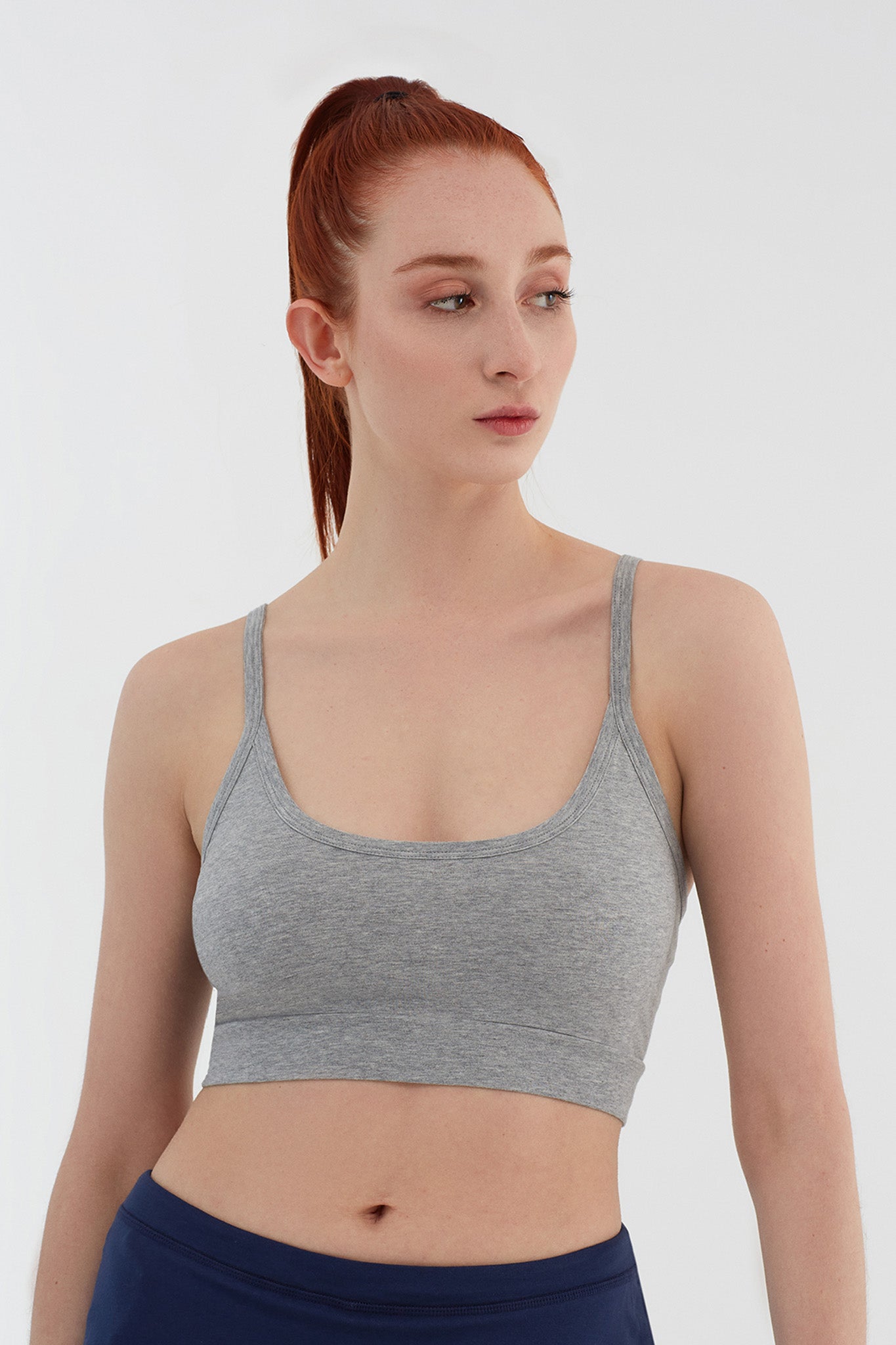 1511-02 | Damen Bustier - Grau-Melange