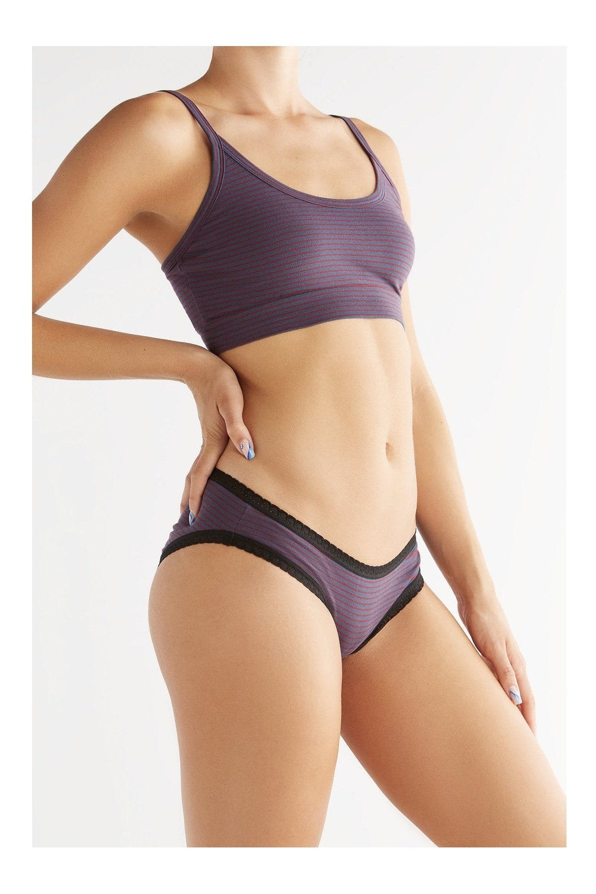 1511-056 | Damen Bustier - Indigo-Rot