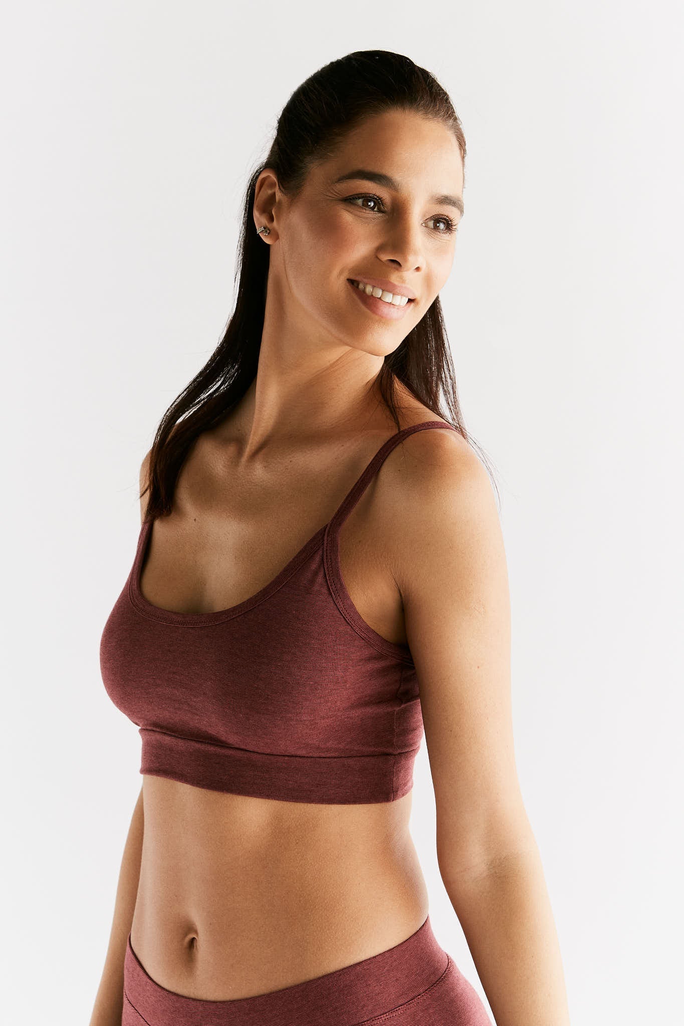 1511-062 | Damen Bustier - Kaffee/Rostrot