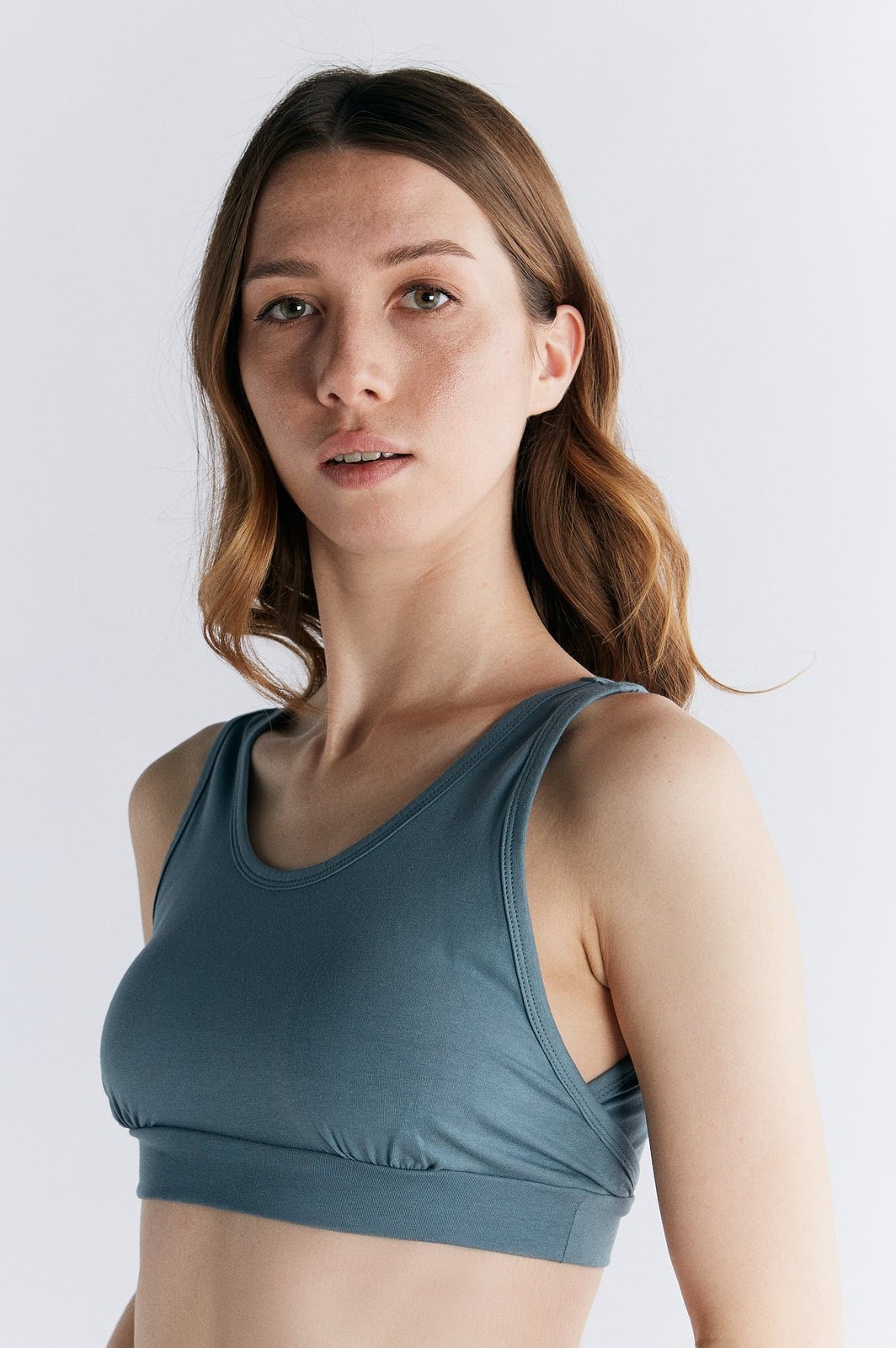 1513-066 | Damen Envelope Bustier - Gobelin Blau