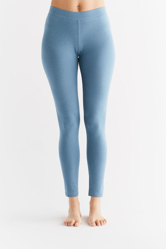 1611-04 | Damen Leggings Baumwolljersey - Denimblau