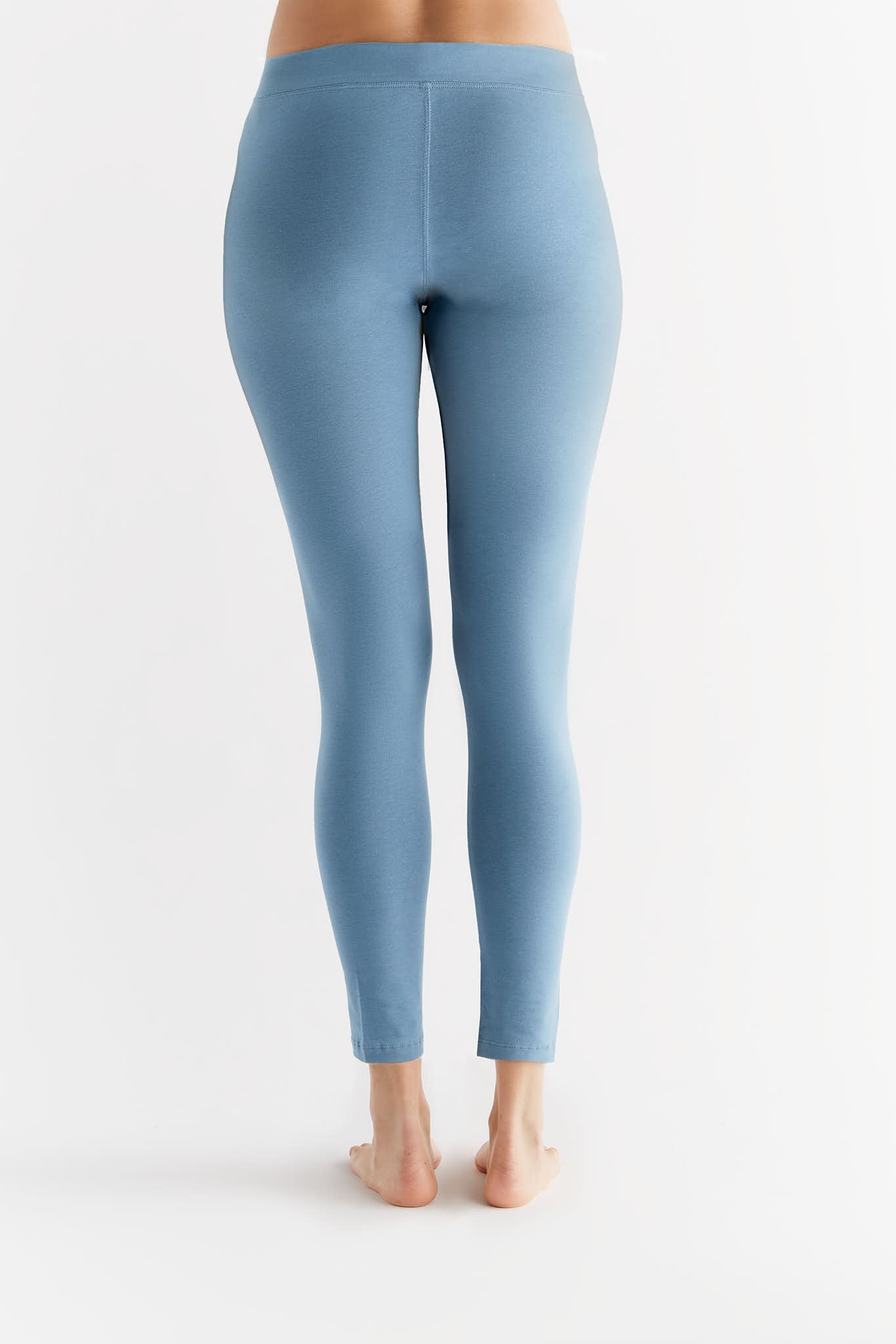 1611-04 | Damen Leggings Baumwolljersey - Denimblau