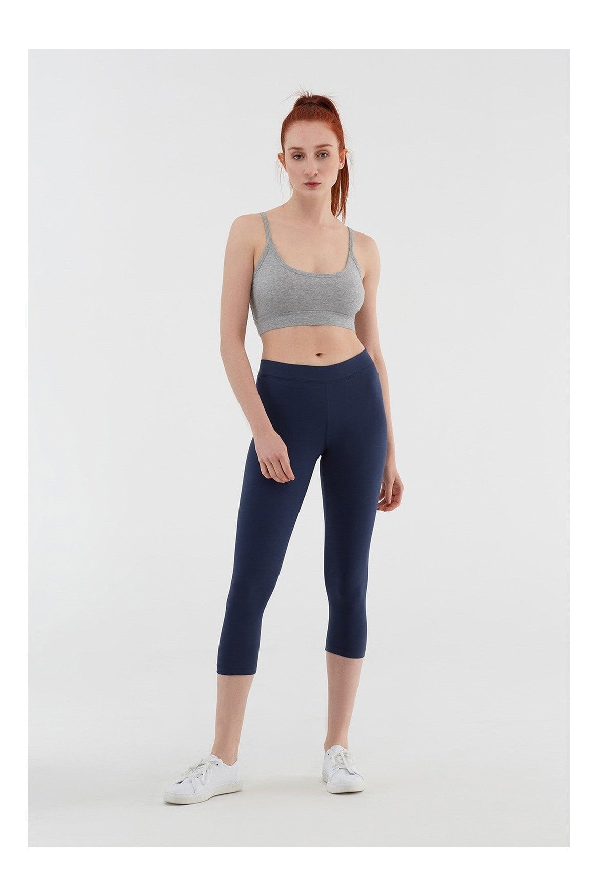 1615-048 | Damen 7/8 Leggings Baumwolljersey - Navy
