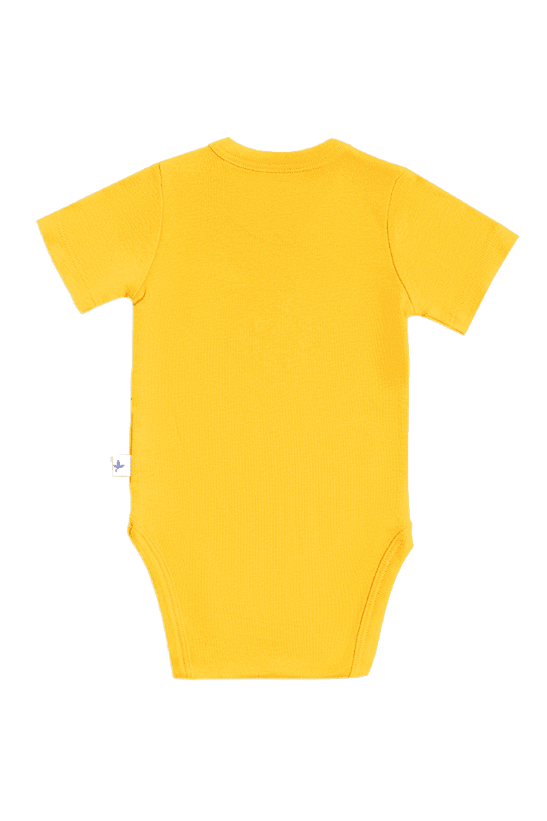 2006SG | Baby Kurzarmbody - Sonnengelb